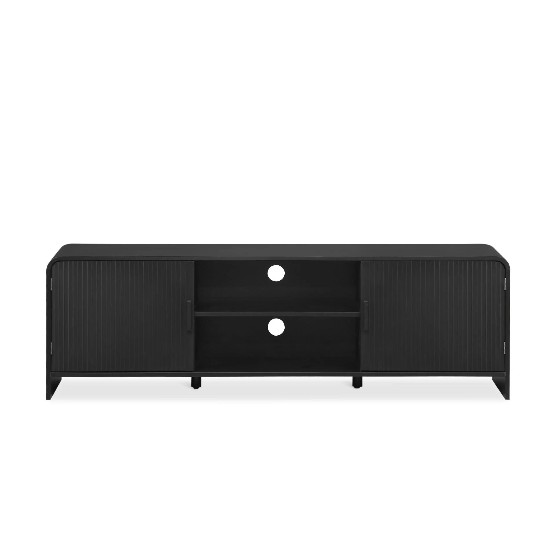 Cannock 1.6m Entertainment Unit - Black - Image 2