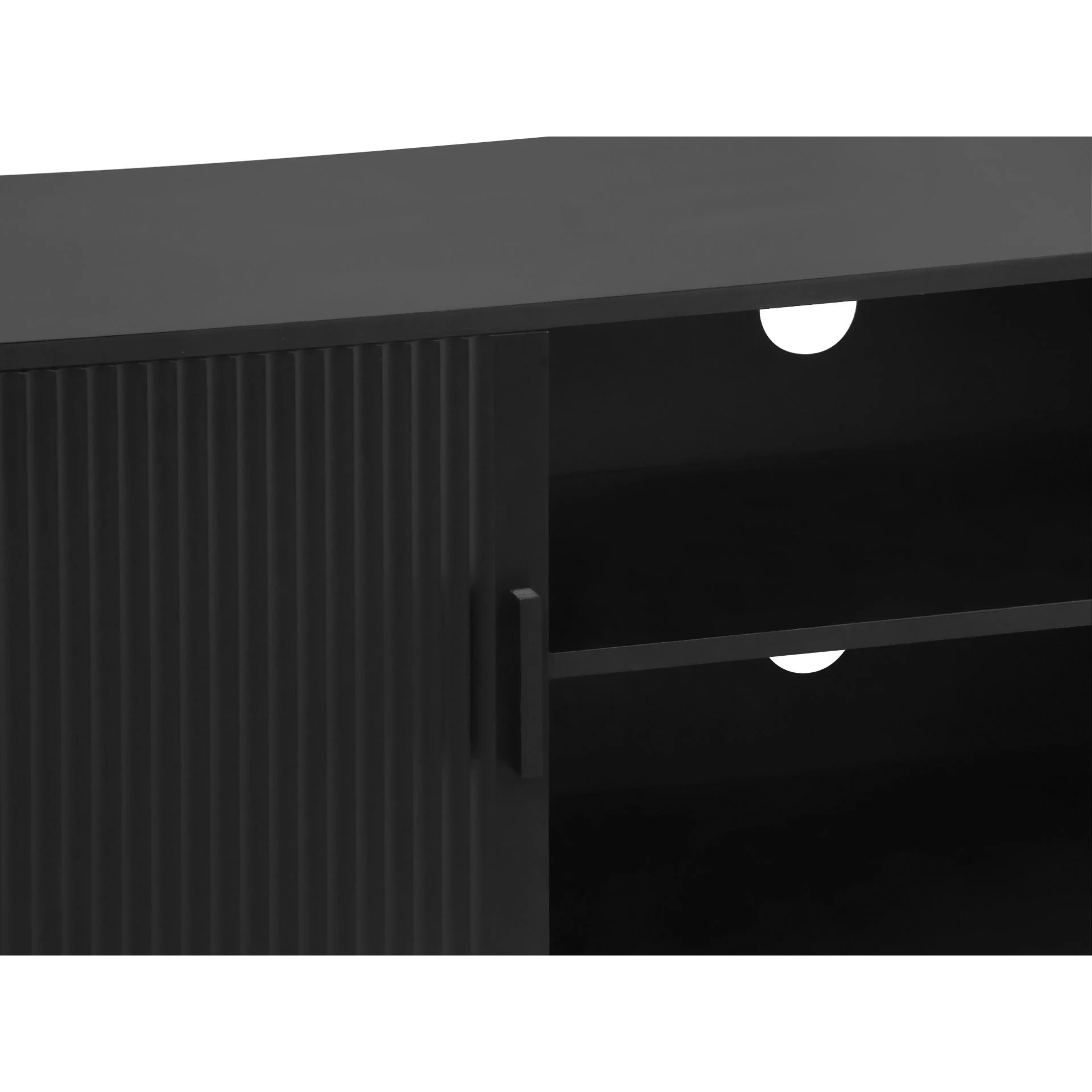 Cannock 1.6m Entertainment Unit - Black - Image 4
