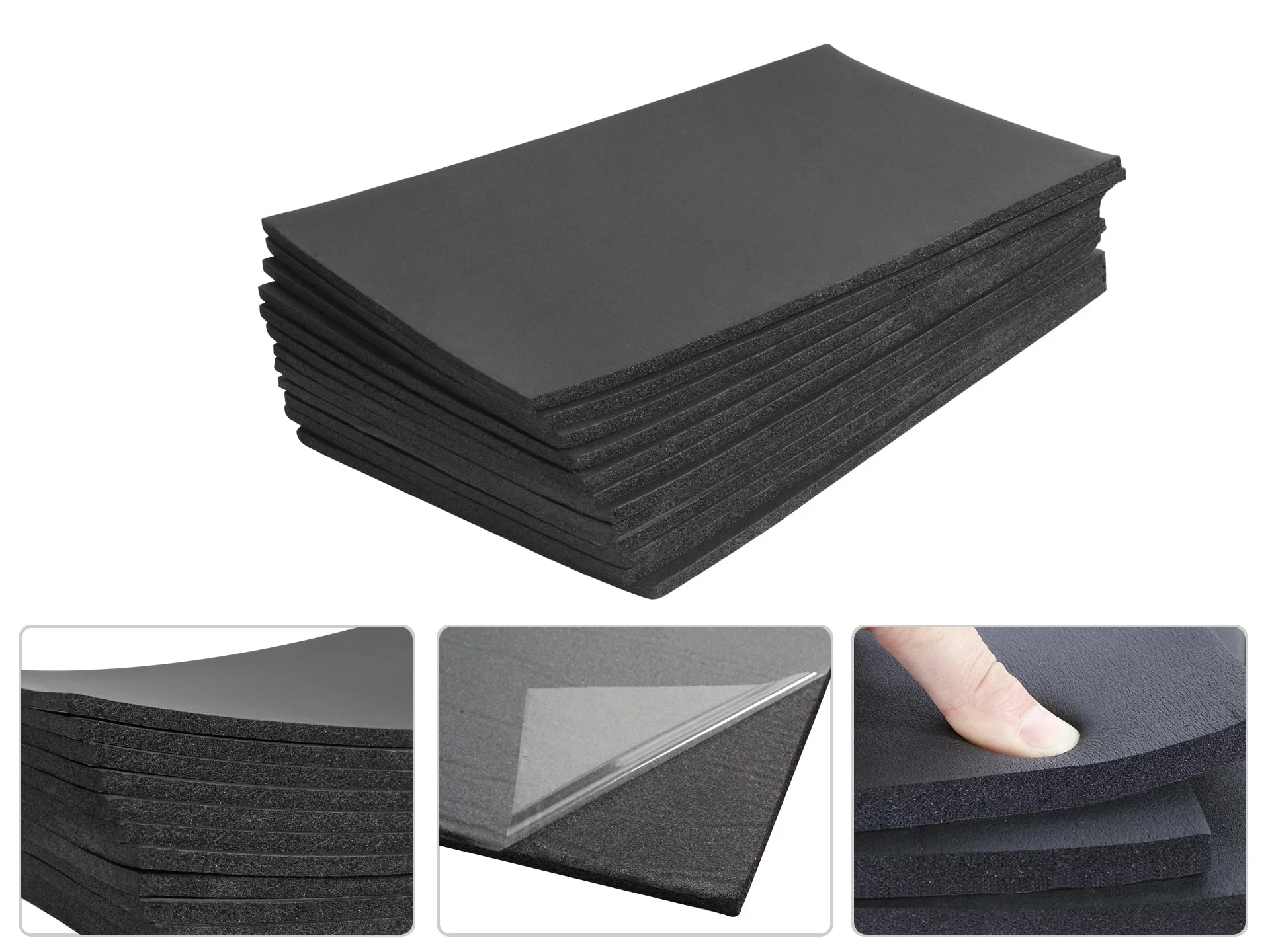 Car Soundproof Insulation Noise Deadener Mat - Set of 12 - Image 3