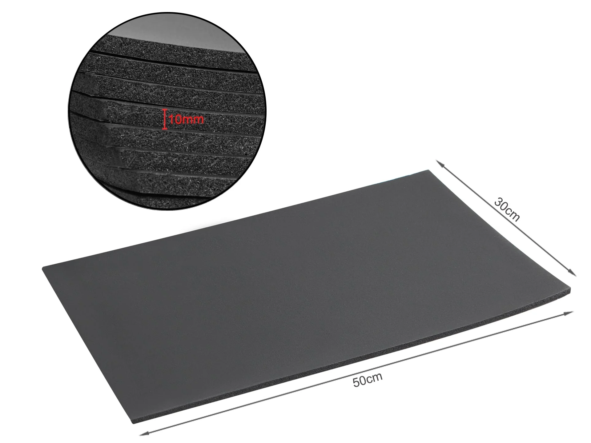 Car Soundproof Insulation Noise Deadener Mat - Set of 12 - Image 9