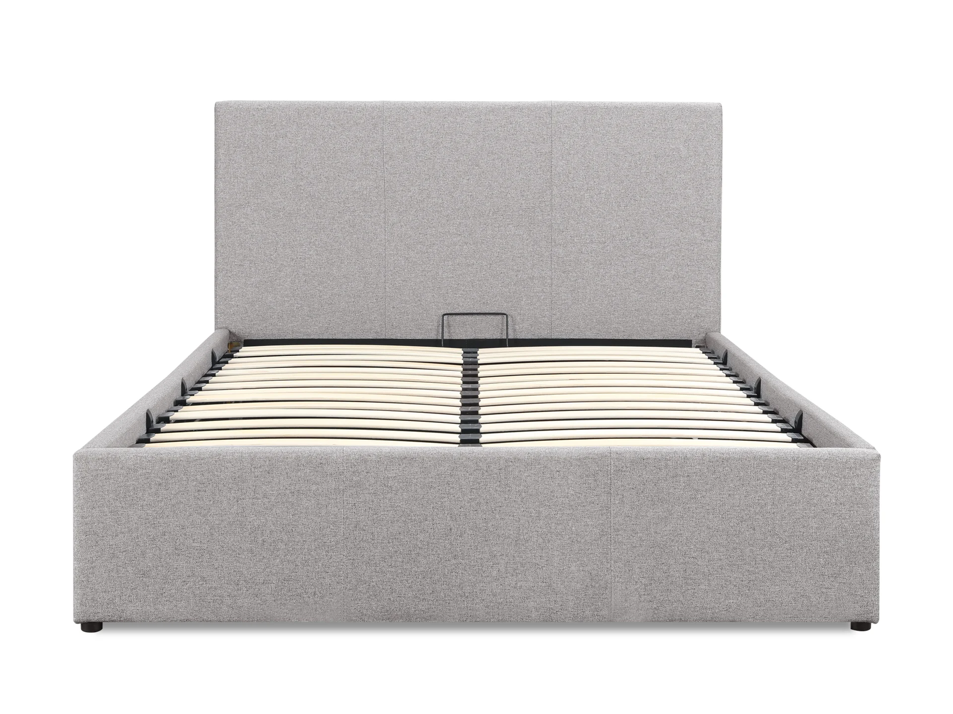 Carbine Double Gas Lift Storage Bed Frame - Light Grey - Image 4