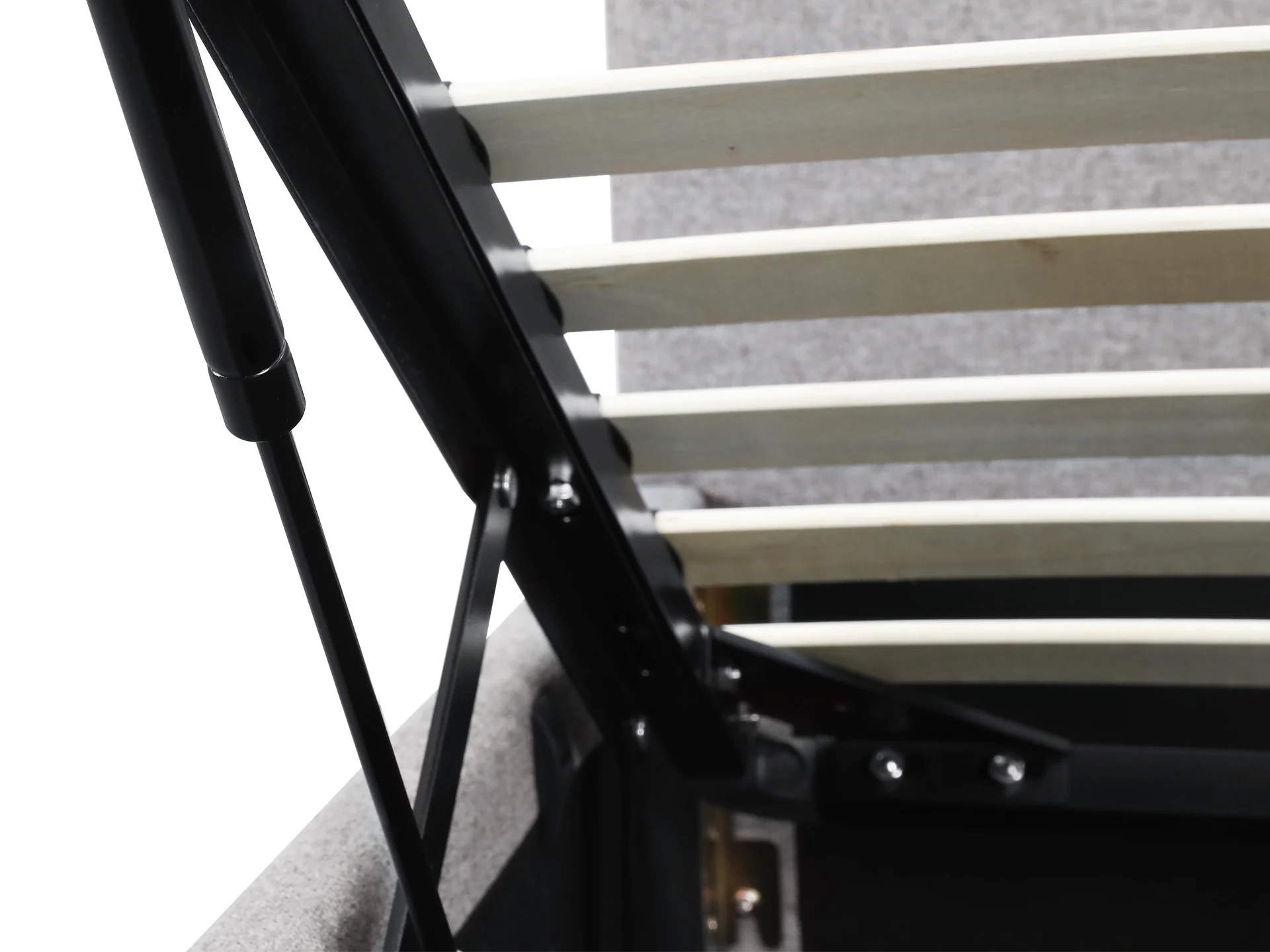 Carbine Double Gas Lift Storage Bed Frame - Light Grey - Image 6
