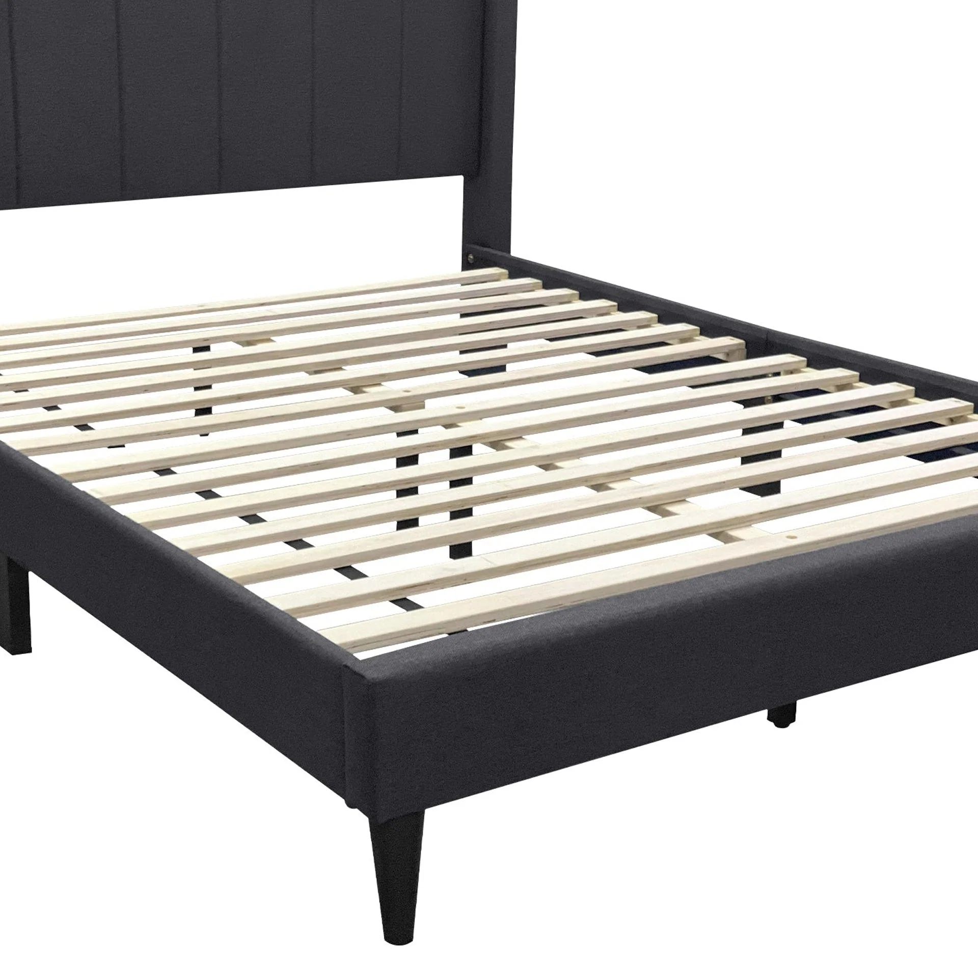 Careys Double Bed Frame - Dark Grey - Image 10