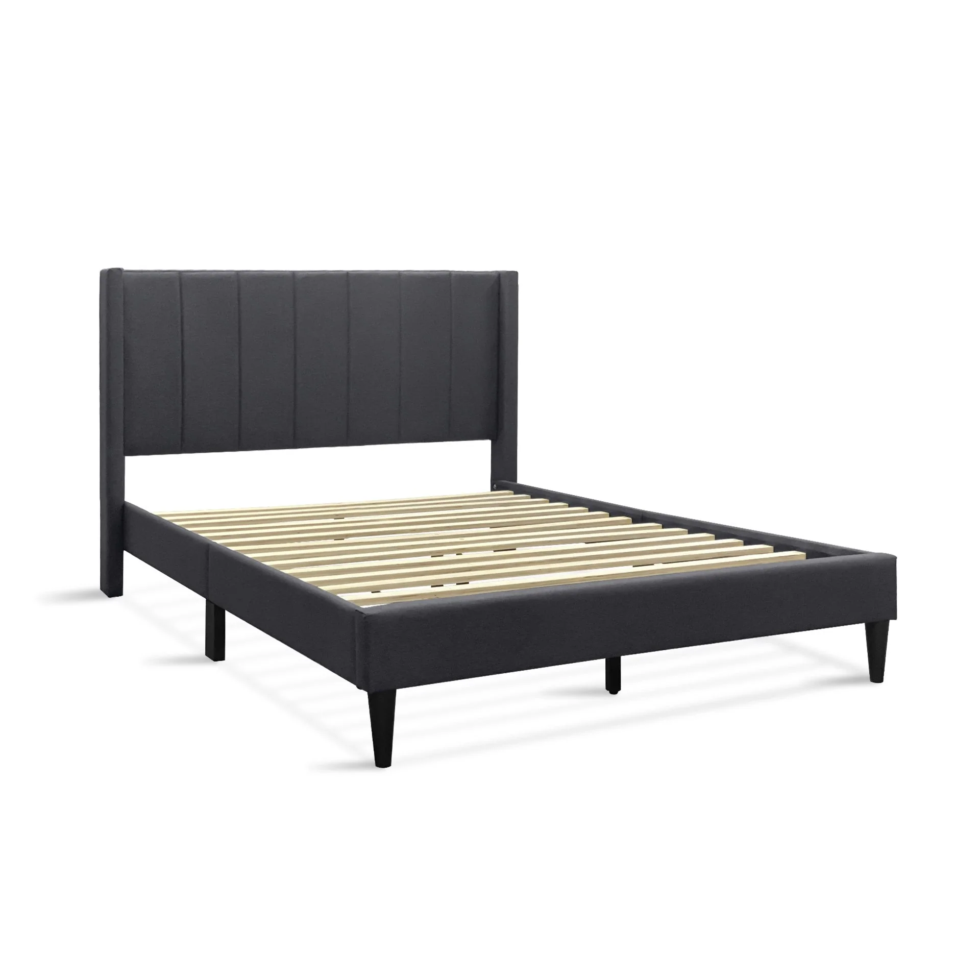 Careys Double Bed Frame - Dark Grey - Image 7