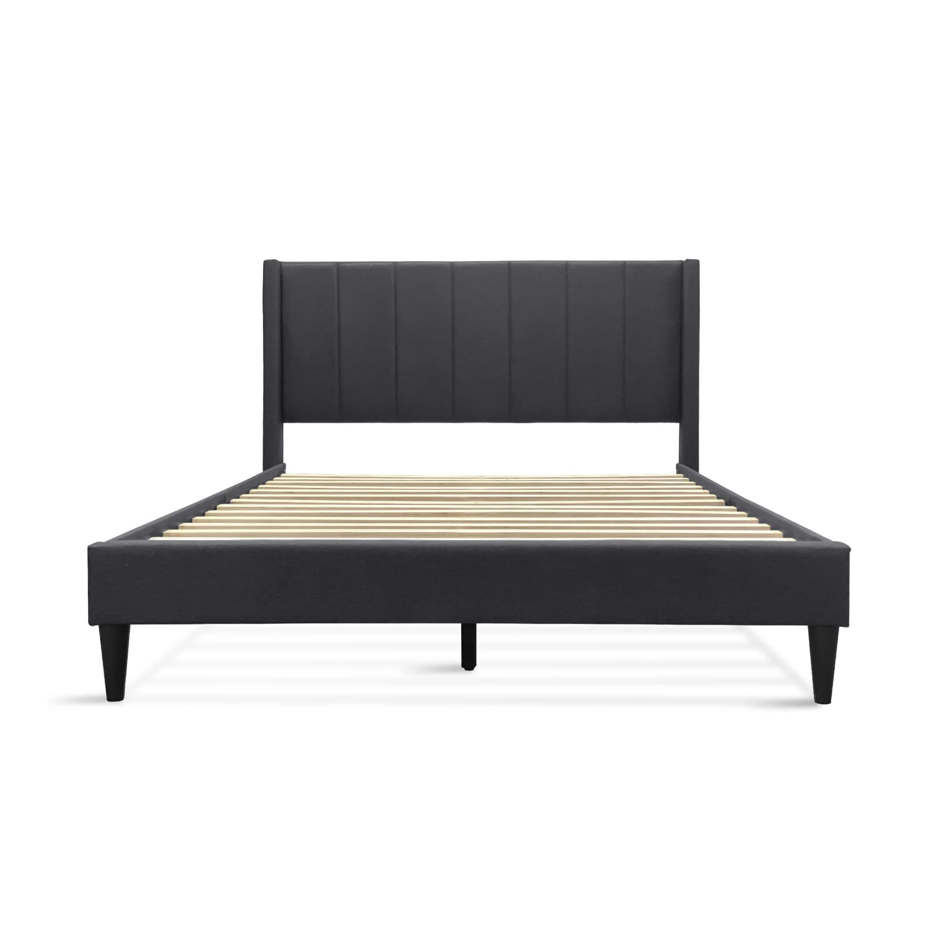 Careys Double Bed Frame - Dark Grey - Image 8