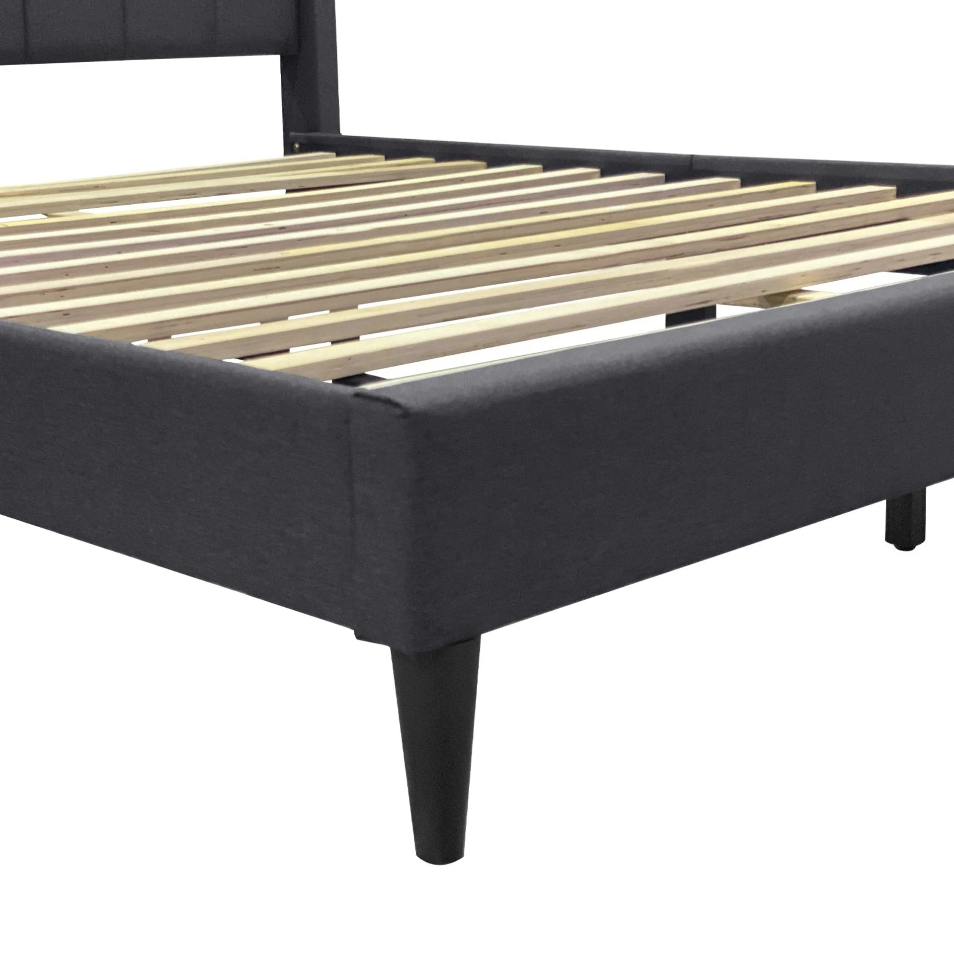 Careys Queen Bed Frame - Dark Grey - Image 10
