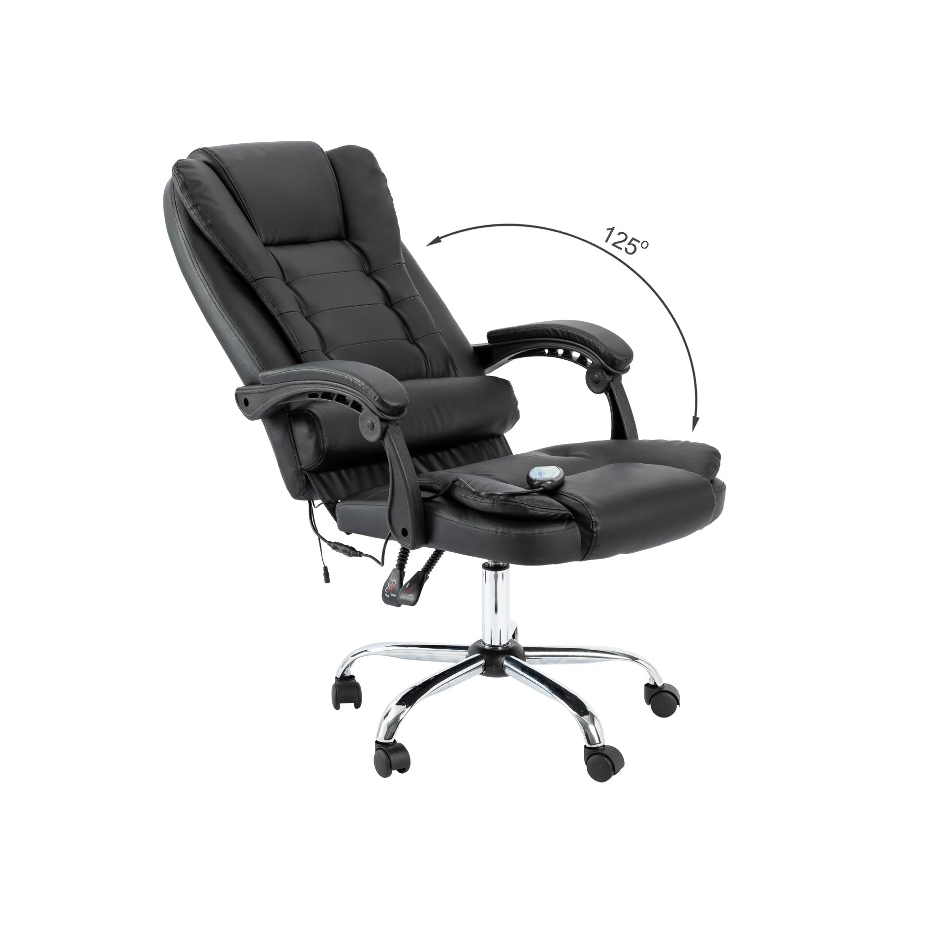 Carleen Massage Office Chair - Black - Image 11