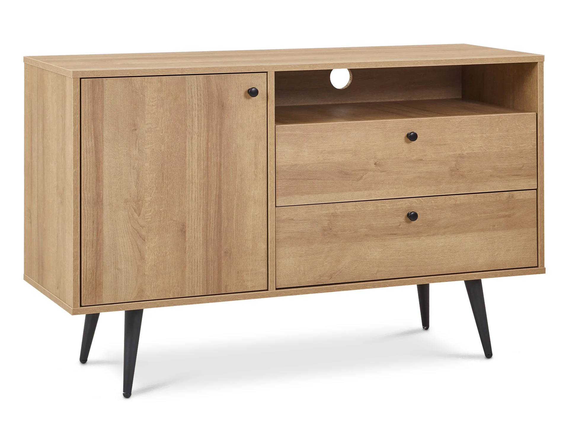 CARSON Sideboard Buffet Table - Oak - Image 2