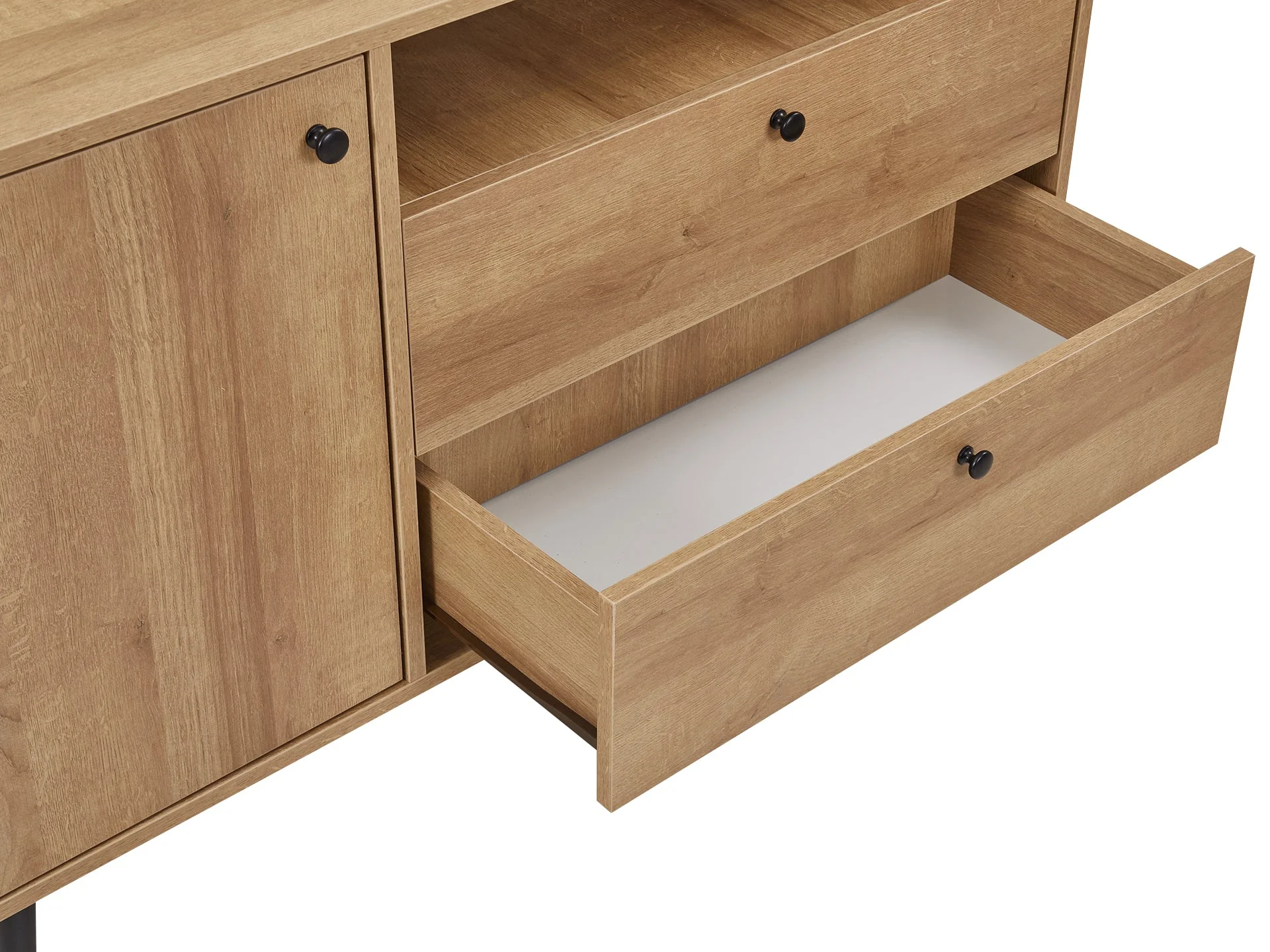 CARSON Sideboard Buffet Table - Oak - Image 7