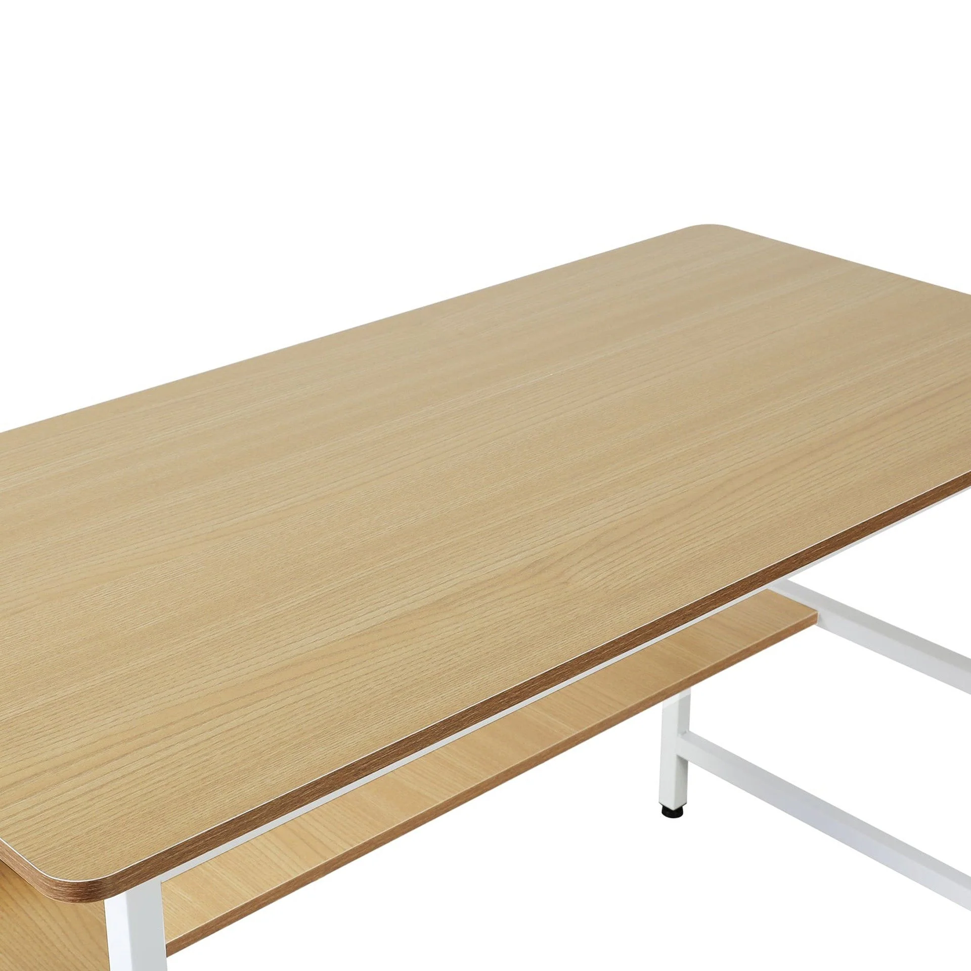 Carter 120cm Computer Desk - Maple + White - Image 12