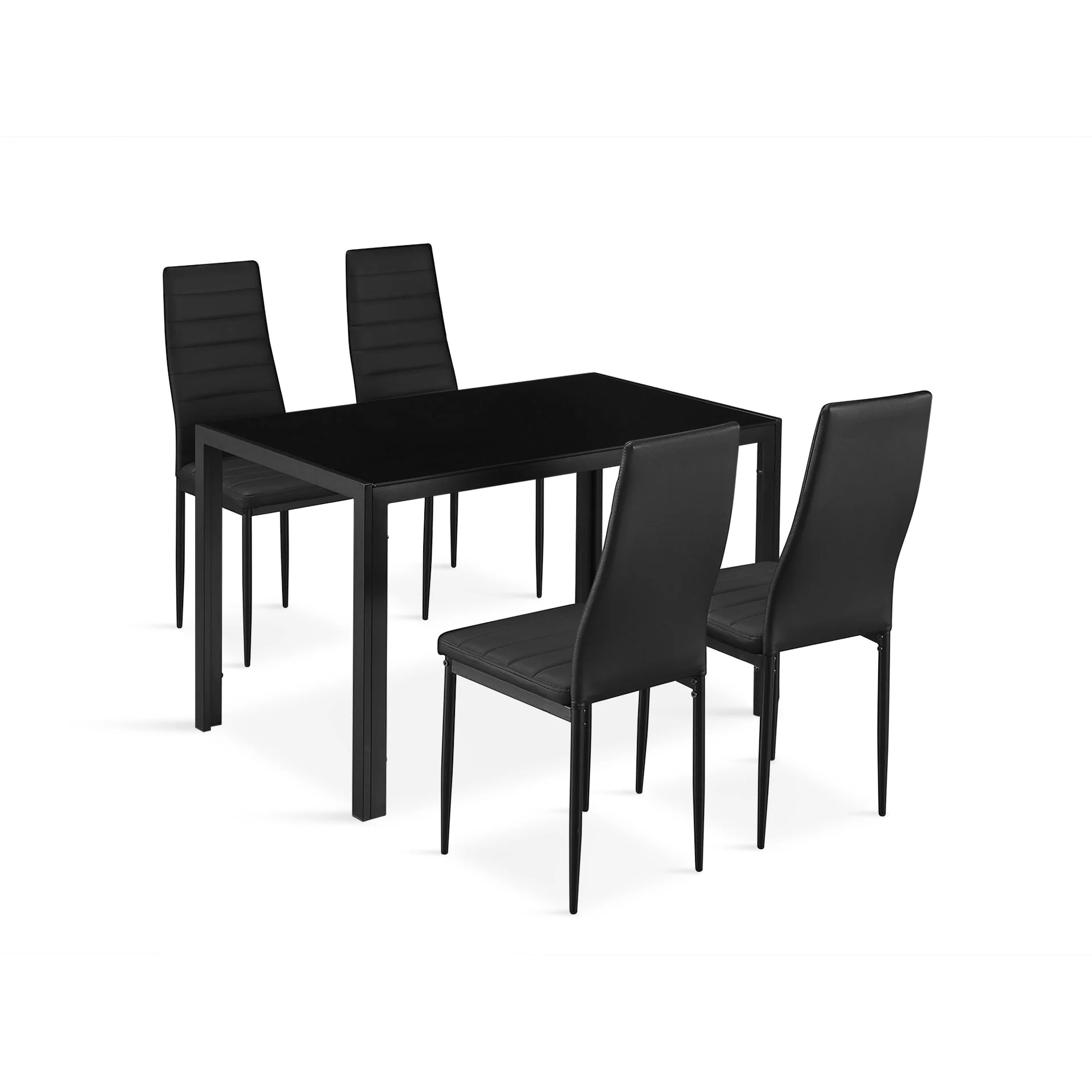 Casey 5 Piece Dining Set - Black - Image 5