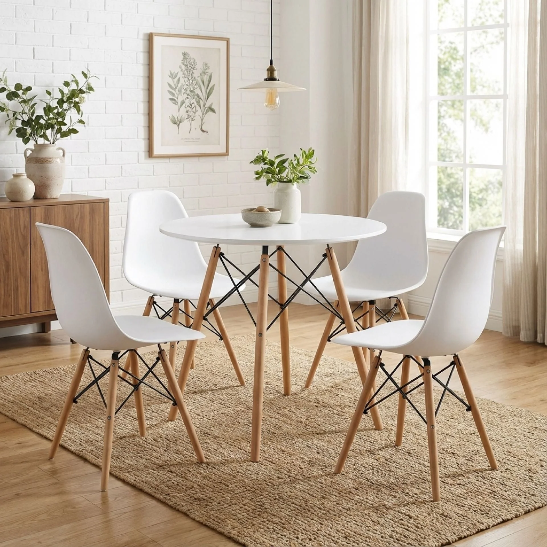 Cena Dining Table Round 80 x 75cm - White - Image 4