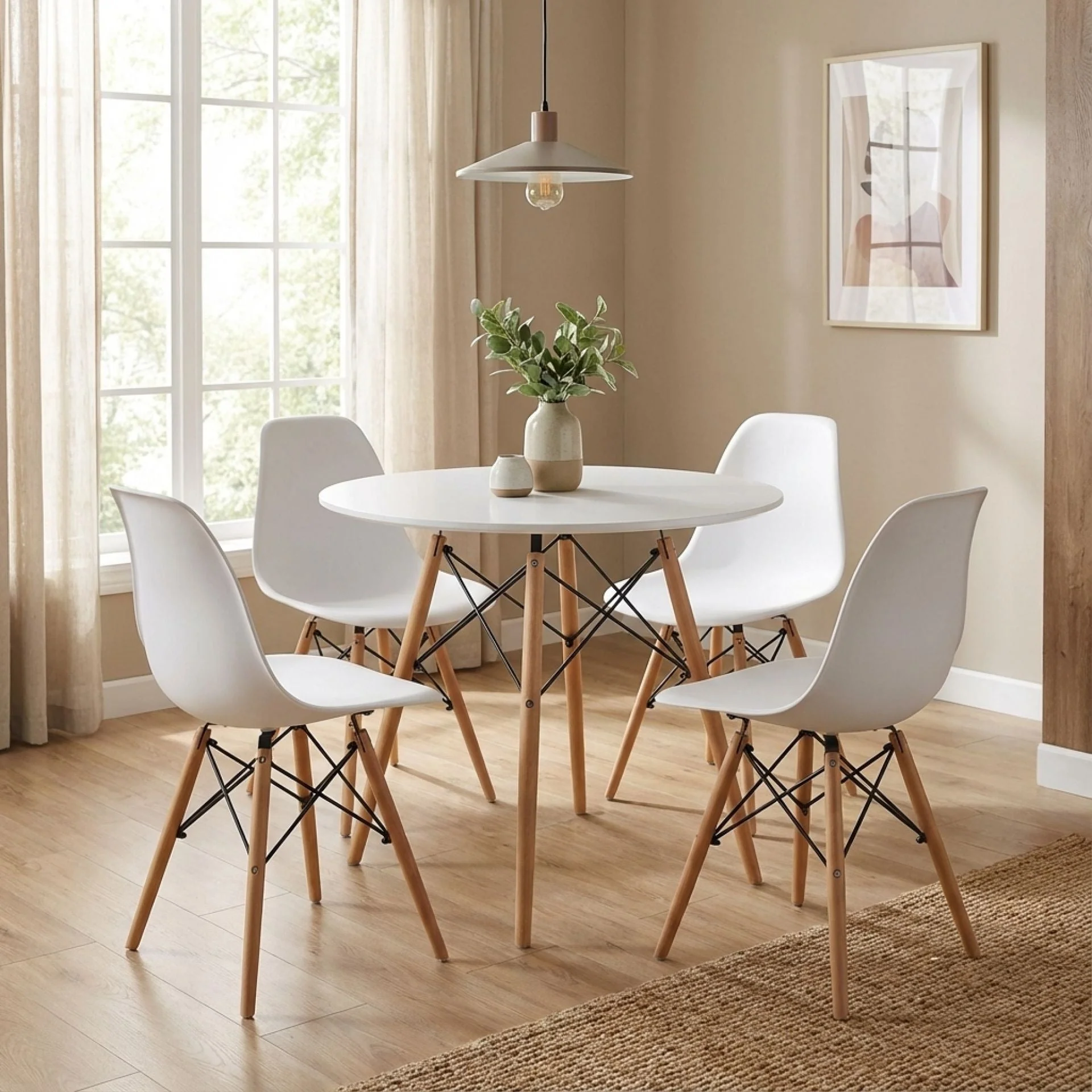 Cena Dining Table Round 90 x 75 cm - White