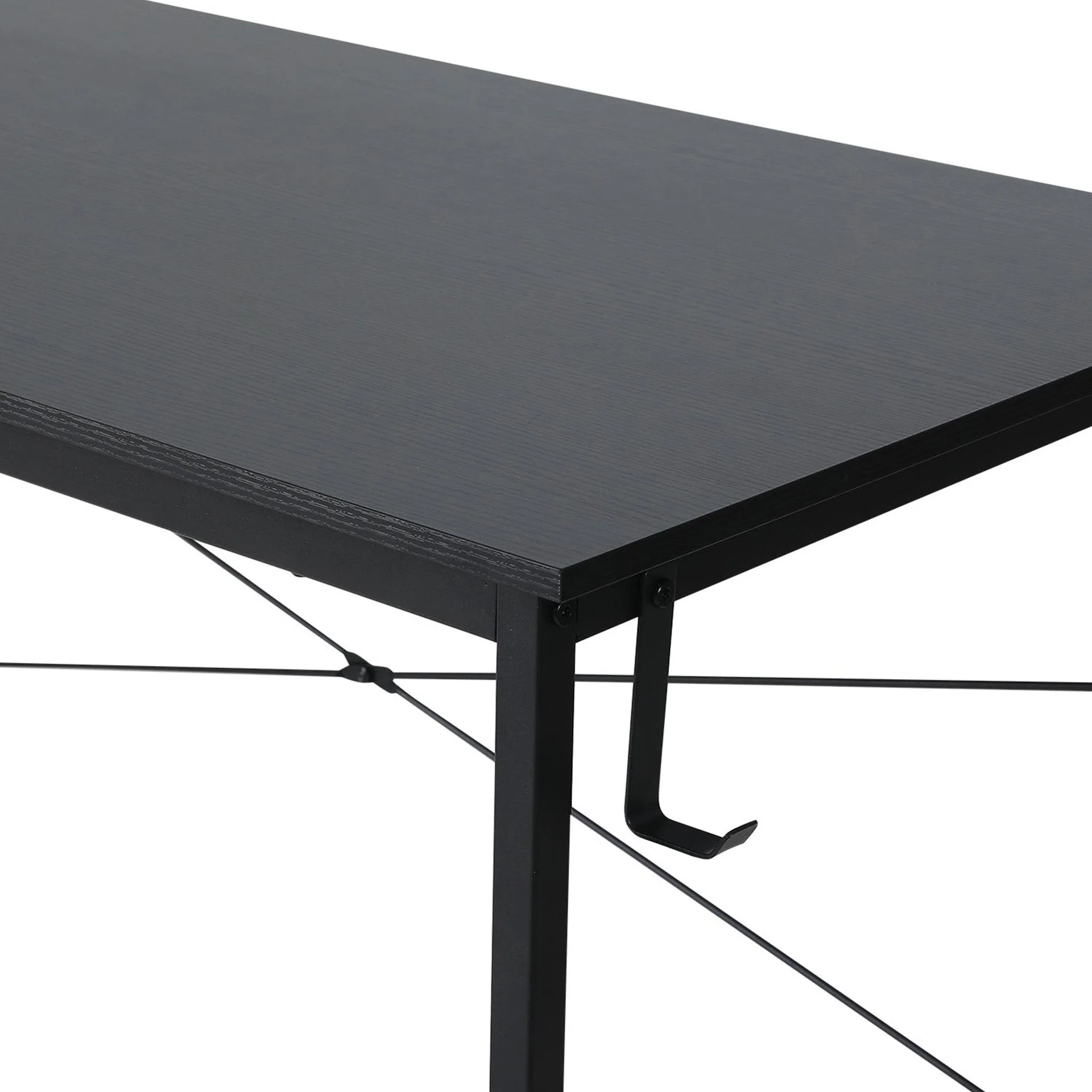 Cesar 120cm Computer Desk with Storage Bag - Black - Image 10