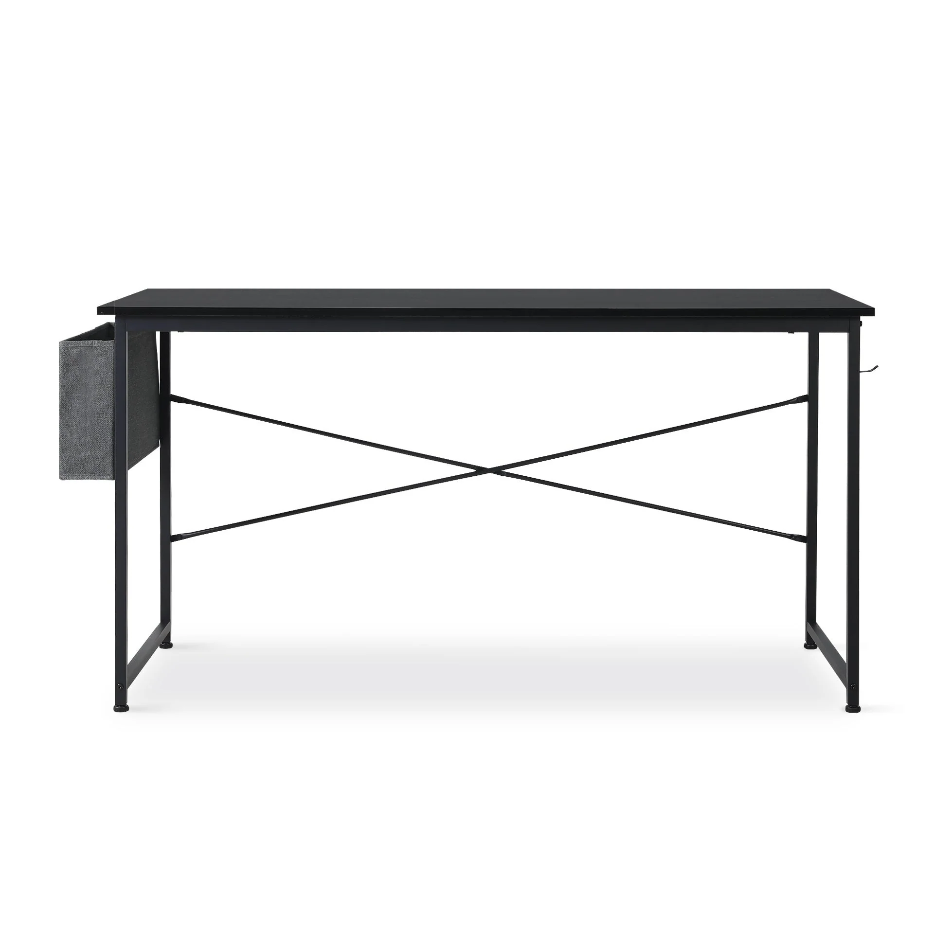 Cesar 140cm Computer Desk with Storage Bag - Black - Image 4