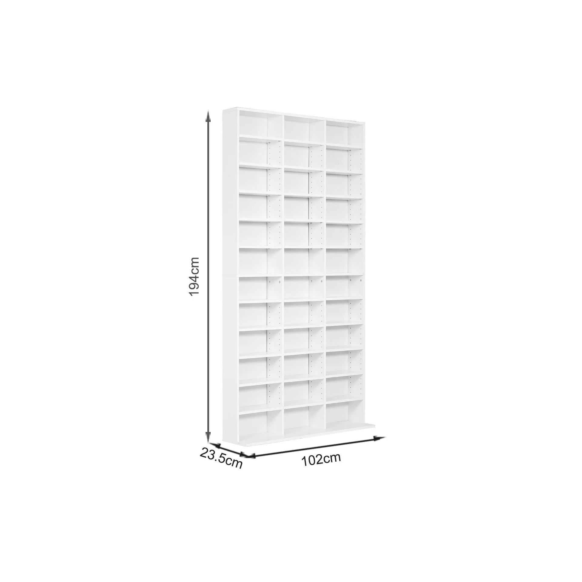 Chamo CD Storage Shelf - White - Image 10