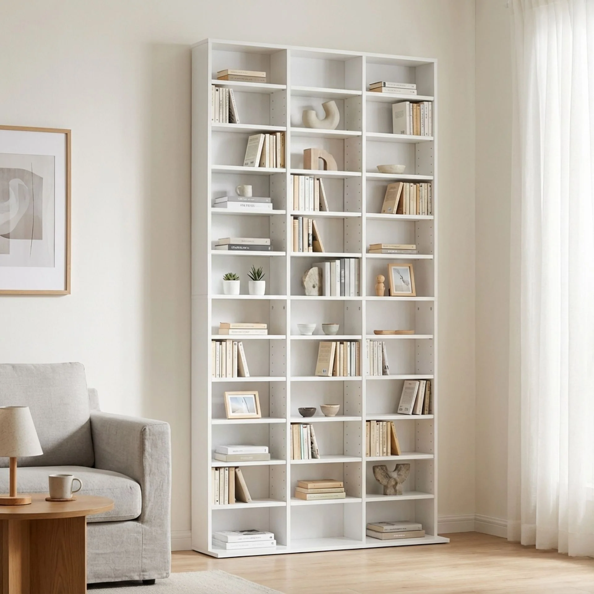 Chamo CD Storage Shelf - White - Image 5