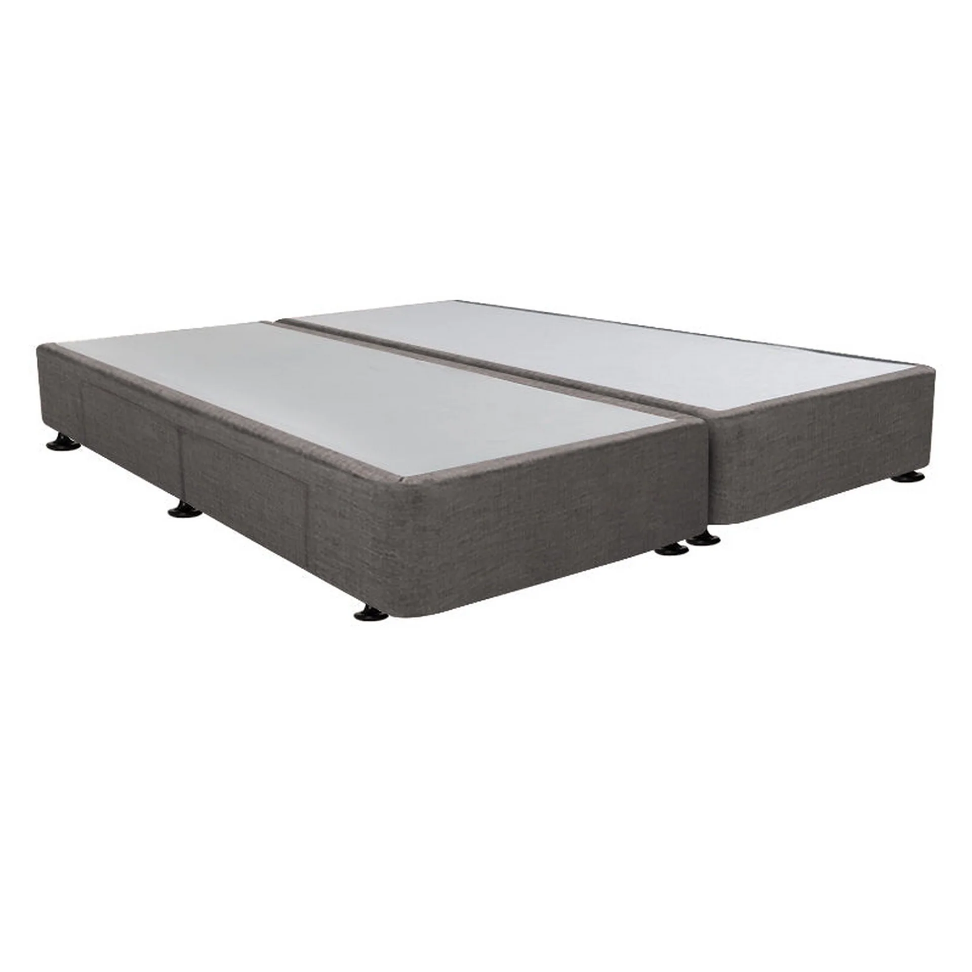 CHARLES Fabric California King Split Bed Base 4 Drawers - SLATE - Image 6