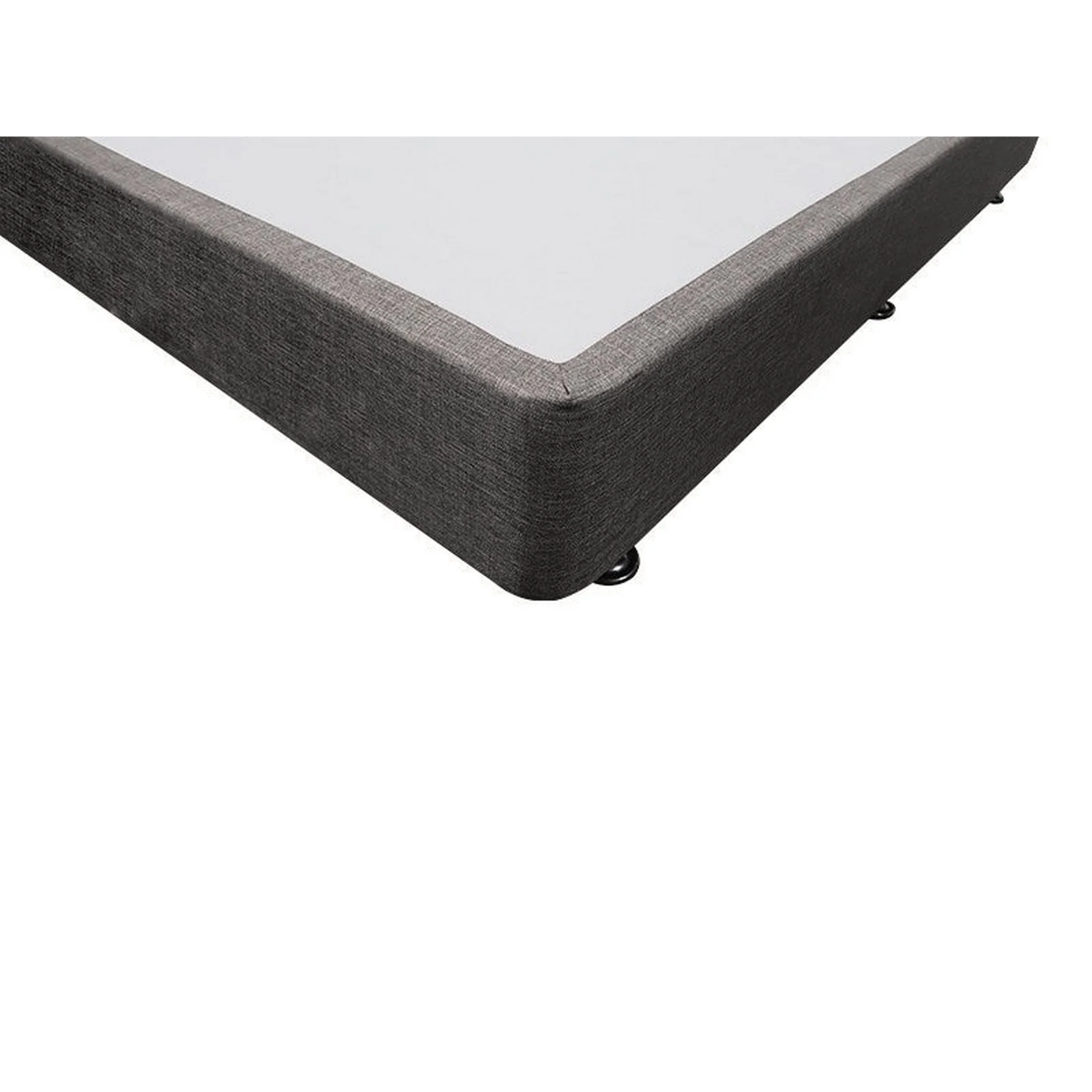 CHARLES Fabric Double Bed Base 4 Drawers - SLATE - Image 8