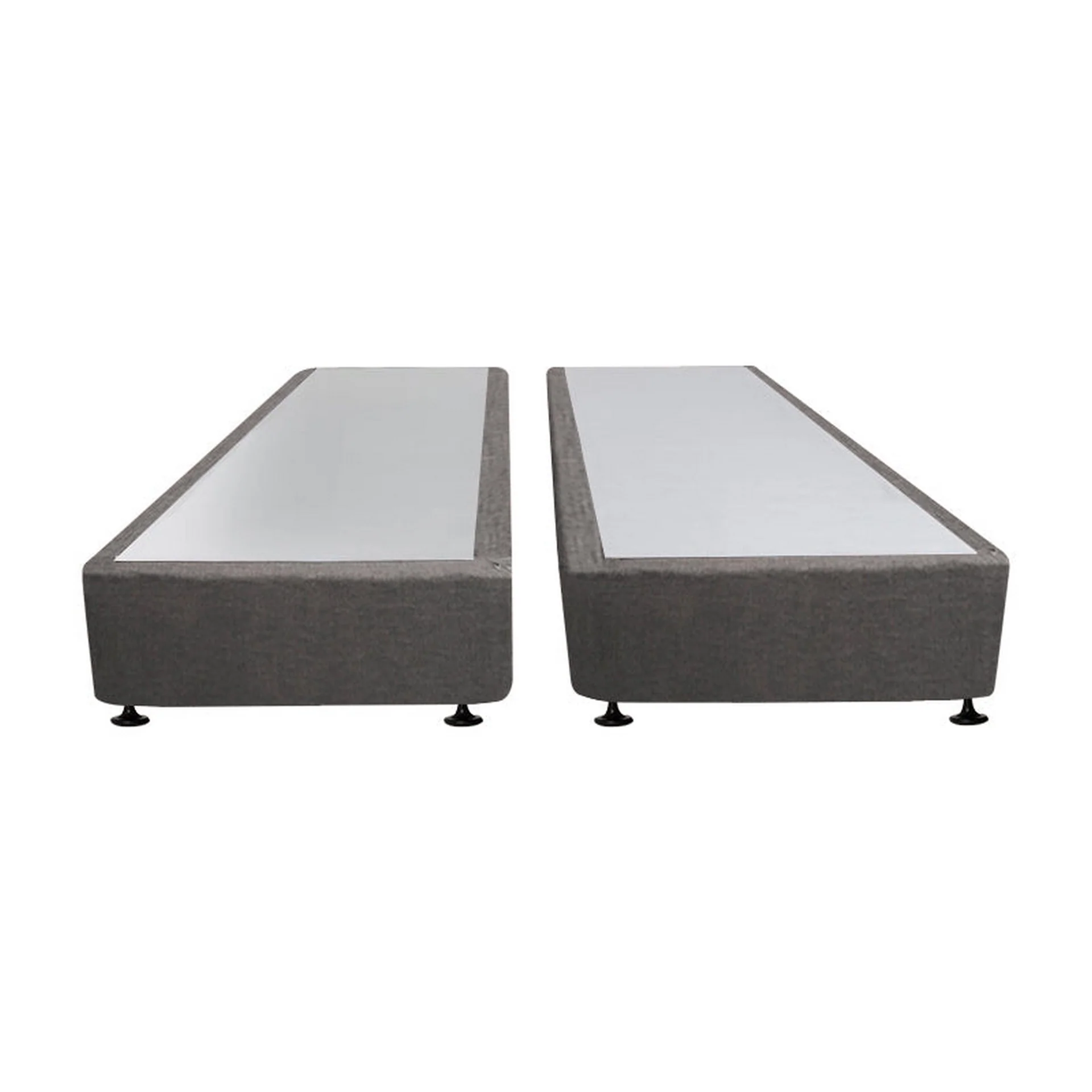 CHARLES Fabric King Split Bed Base 4 Drawers - SLATE - Image 5