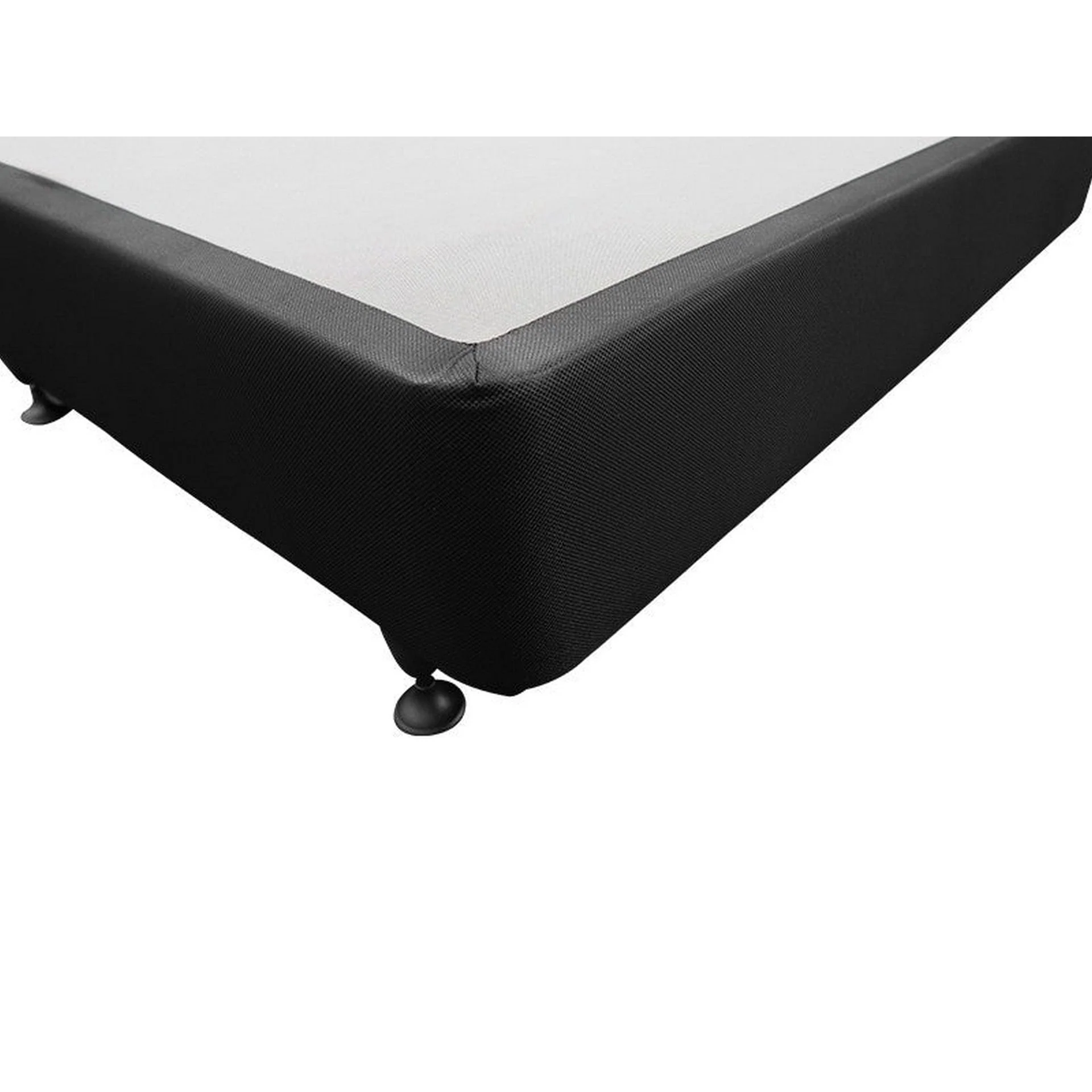 Charles Fabric Queen Bed Base 4 Drawers - Black - Image 13