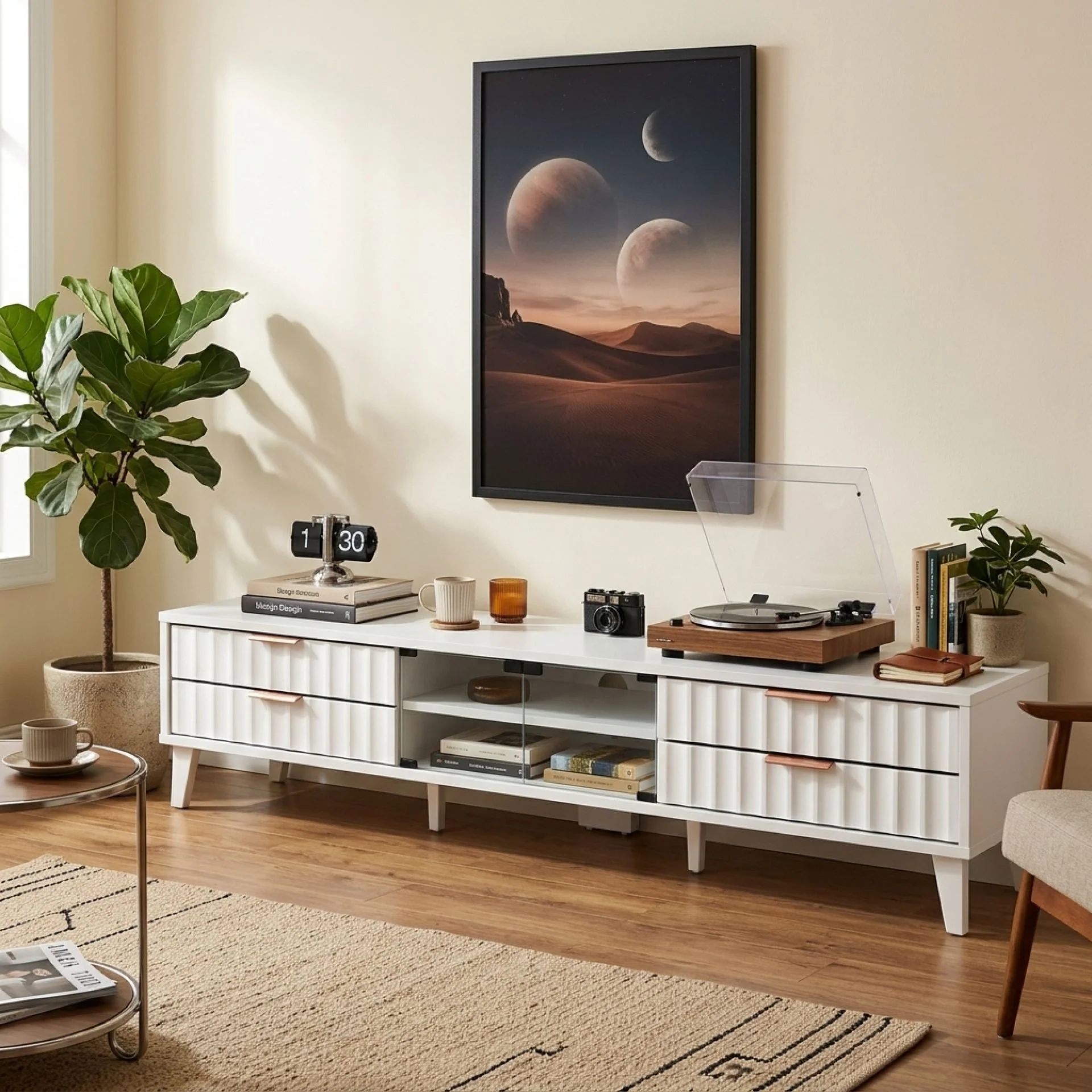 Charlie 1.8m Entertainment Unit - White