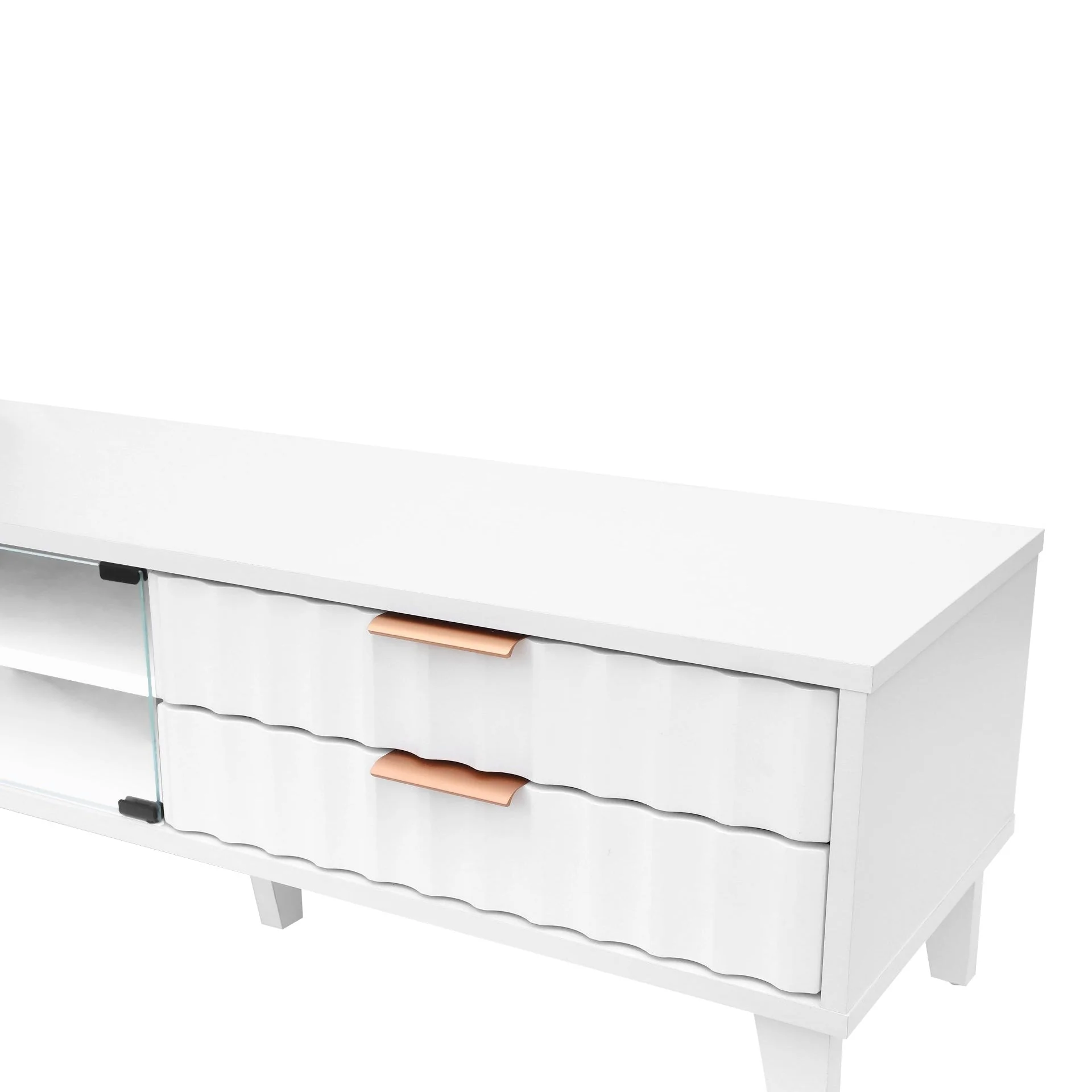 Charlie 1.8m Entertainment Unit - White - Image 11