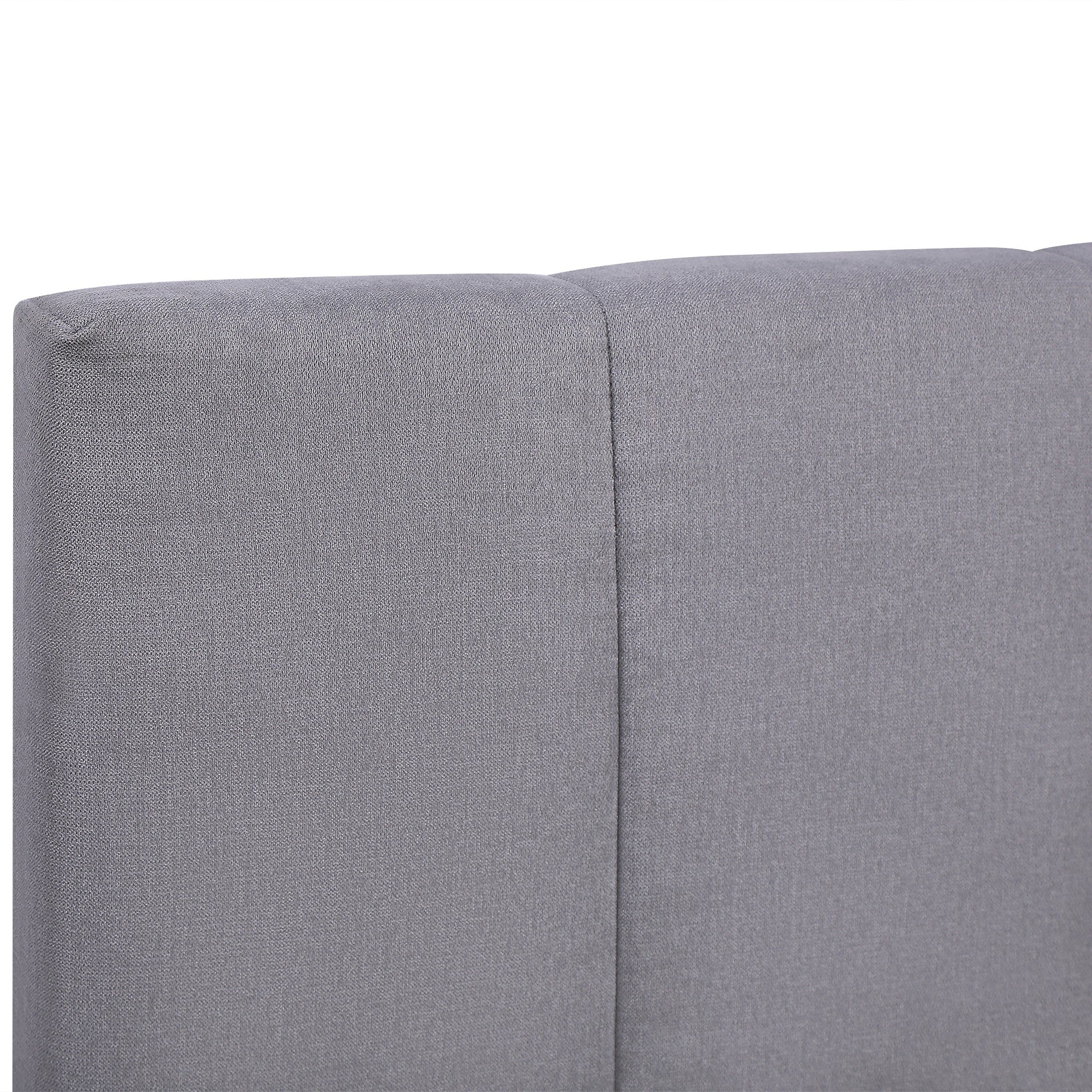 Charlotte Double Bed Frame with 4 Drawers - Light Grey - Image 14