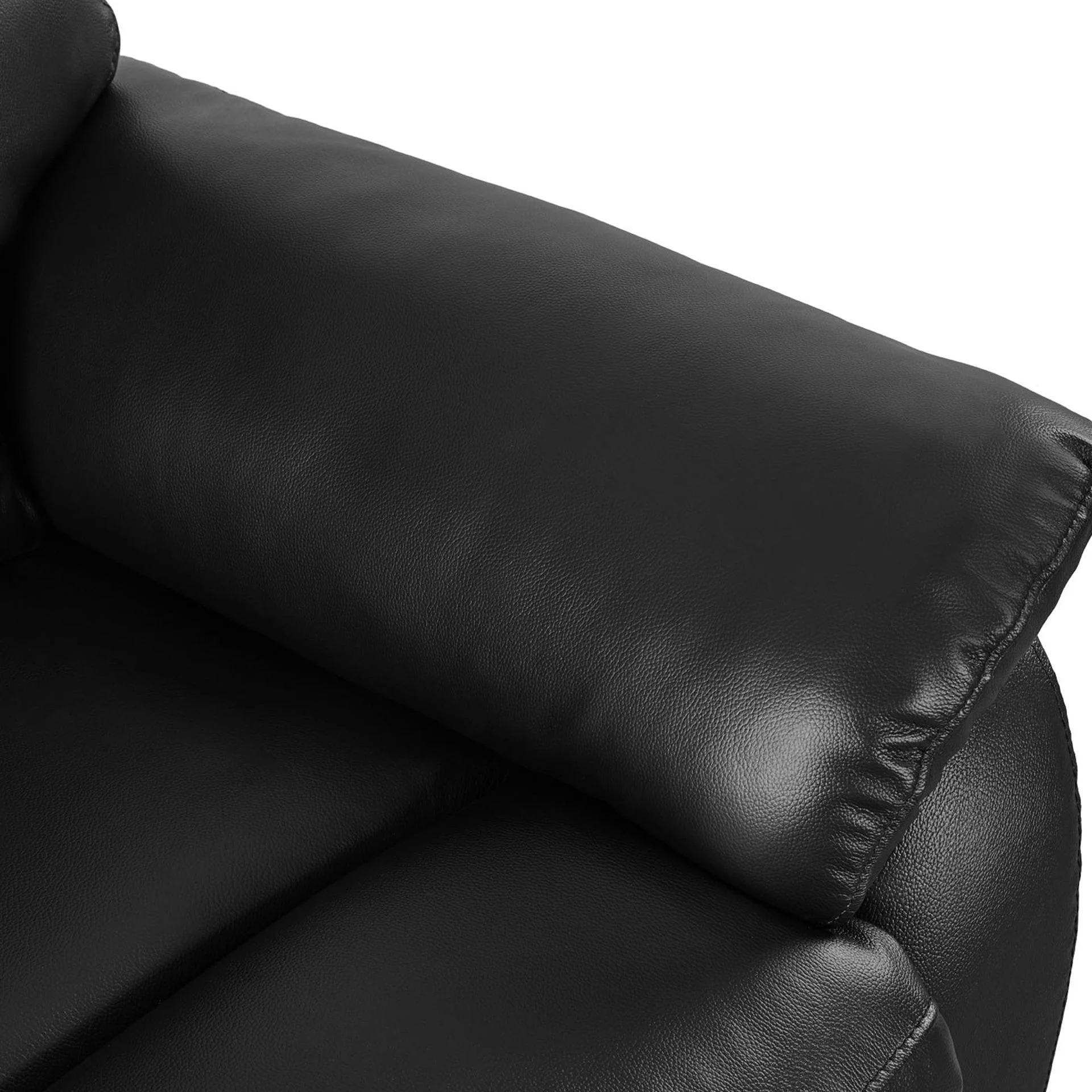 Charlton Leather 2 Seater Recliner Sofa - Black - Image 11