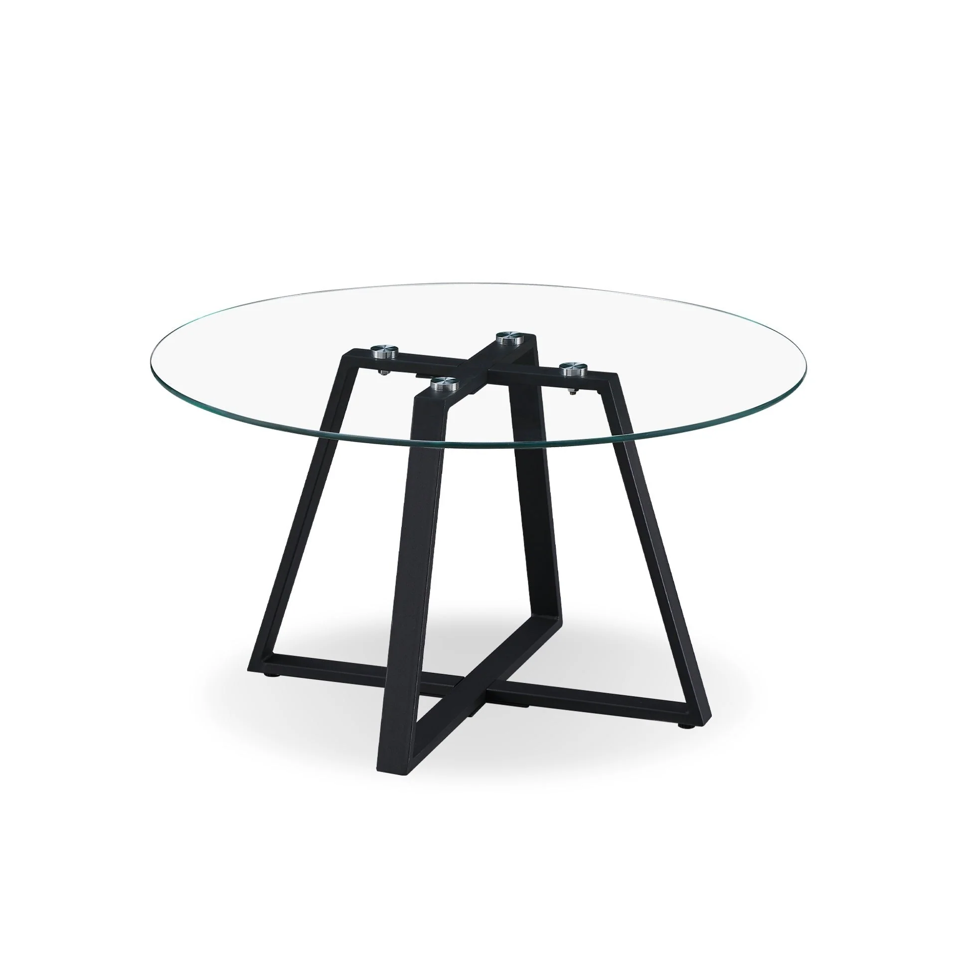Chase Tempered Glass Round Coffee Table - Image 6