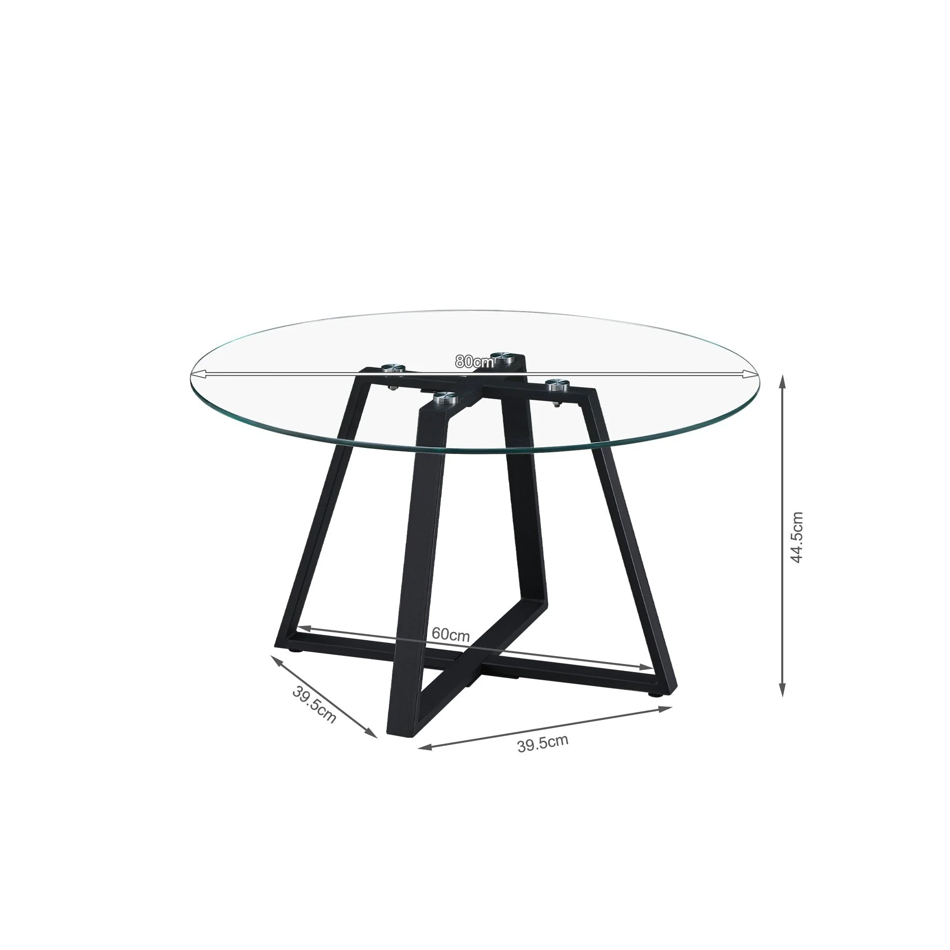 Chase Tempered Glass Round Coffee Table - Image 8