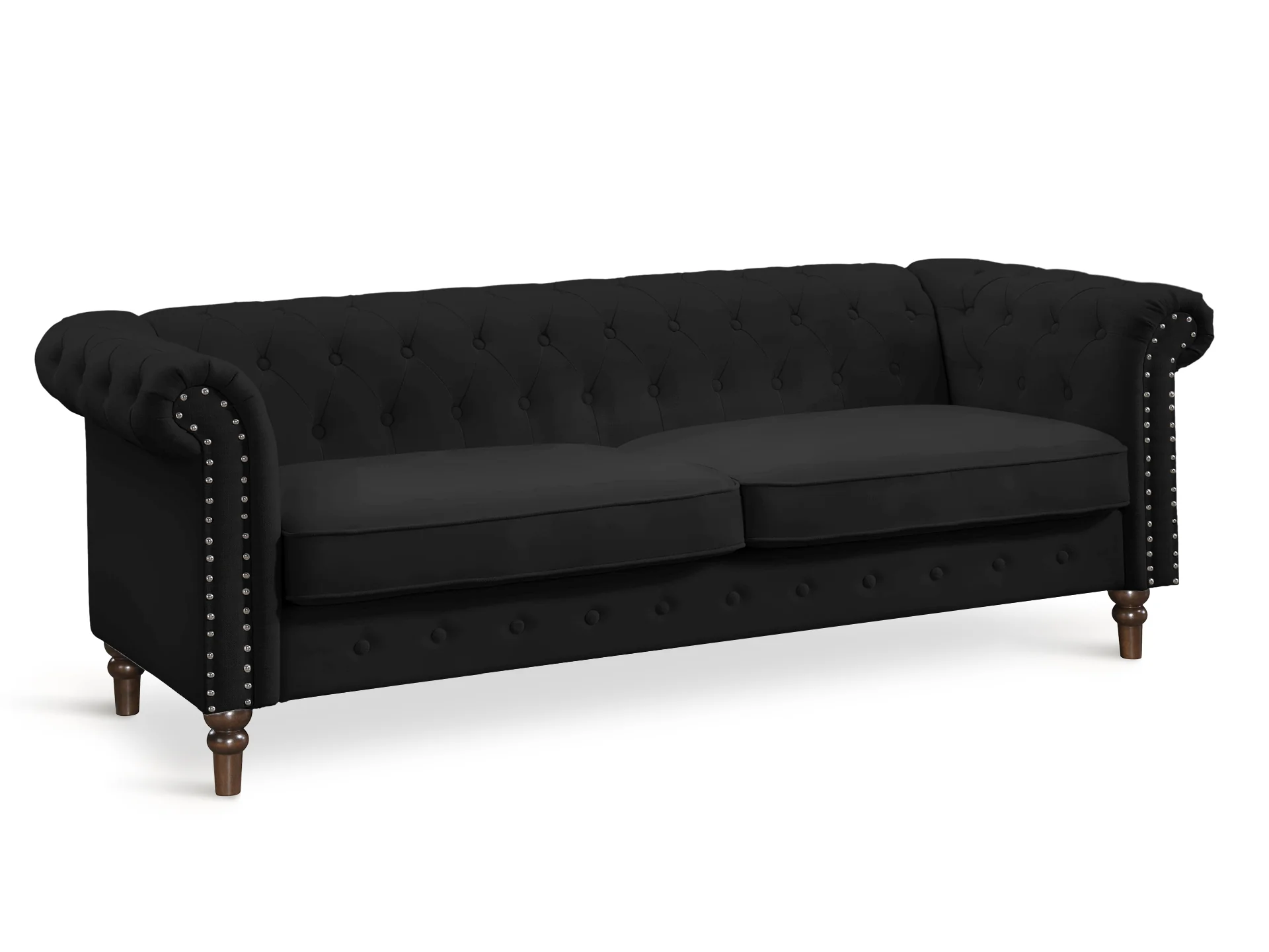 Chesley 3 Piece Sofa Set - Black - Image 5