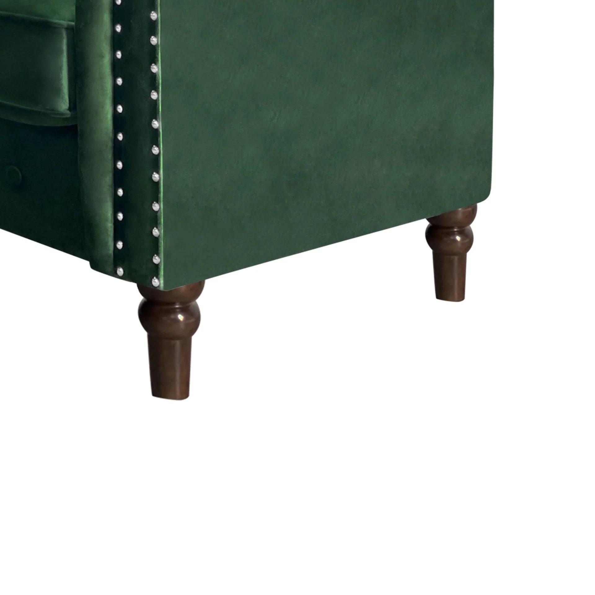 Chesley Velvet 2 Seater Sofa - Green - Image 9