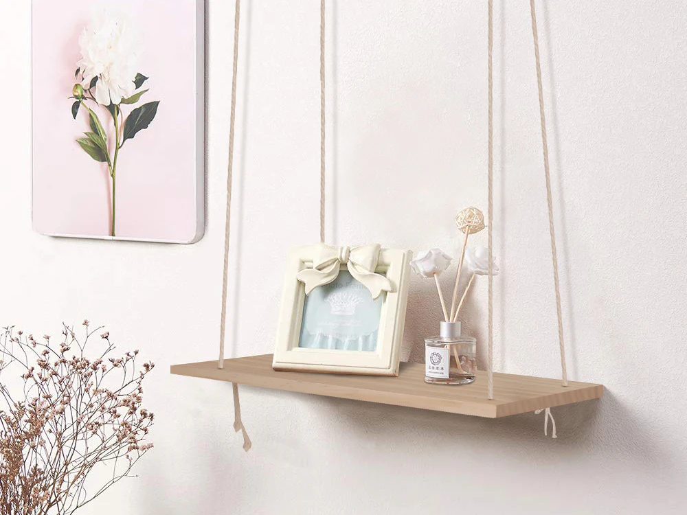 CHILWA Wall Hanging Shelf - Oak - Image 9