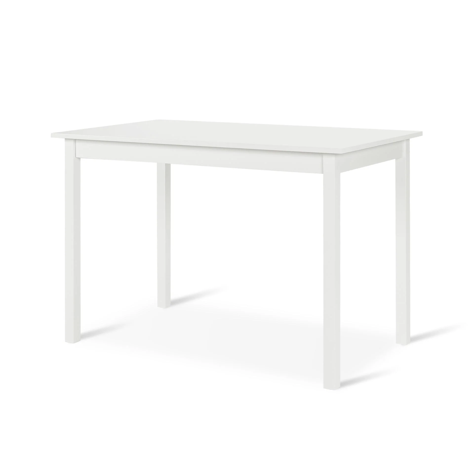 Chloe 5-Piece Solid Pine Wood Dining Set - White - Image 7