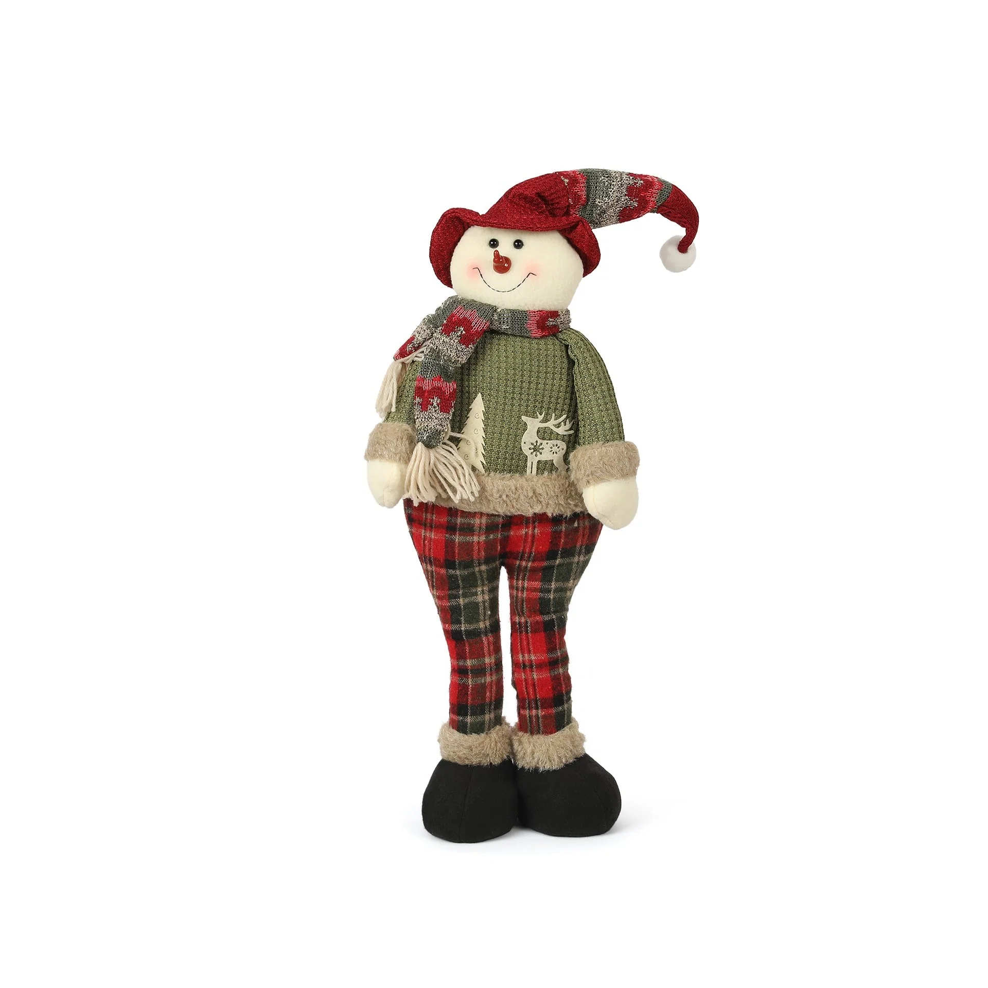 Christmas Decoration Extendable Snowman Boy to 70cm