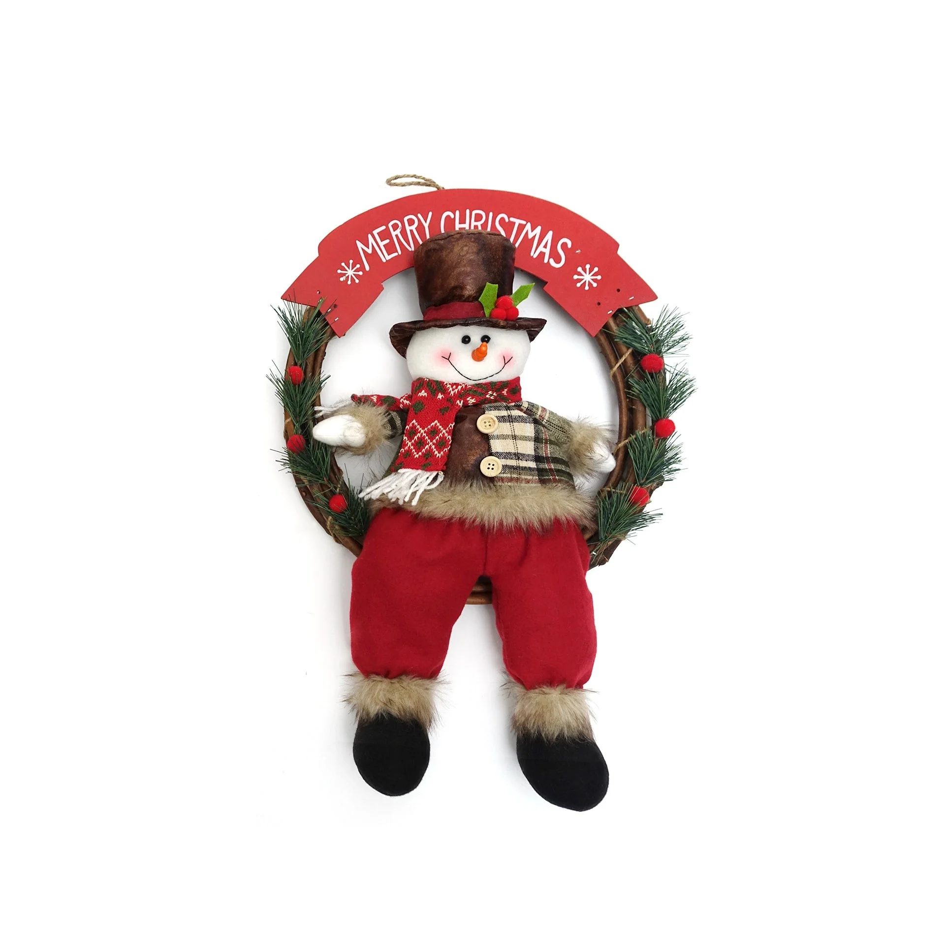Christmas Decoration Hanging Ring Snowman 50cm