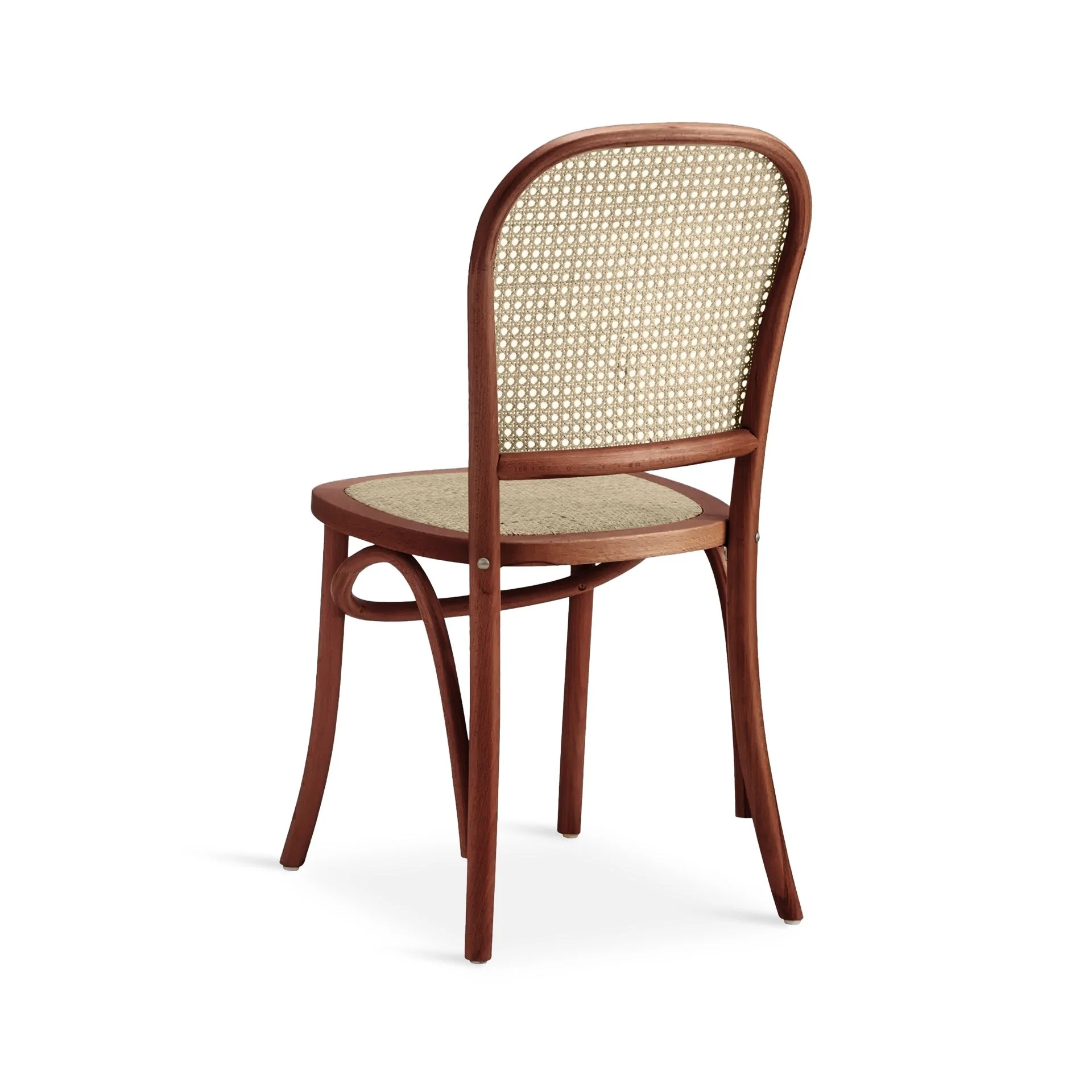Christopher Beech Wood and Rattan Dining Chair – Set of 2 – Antique Brown - Image 6