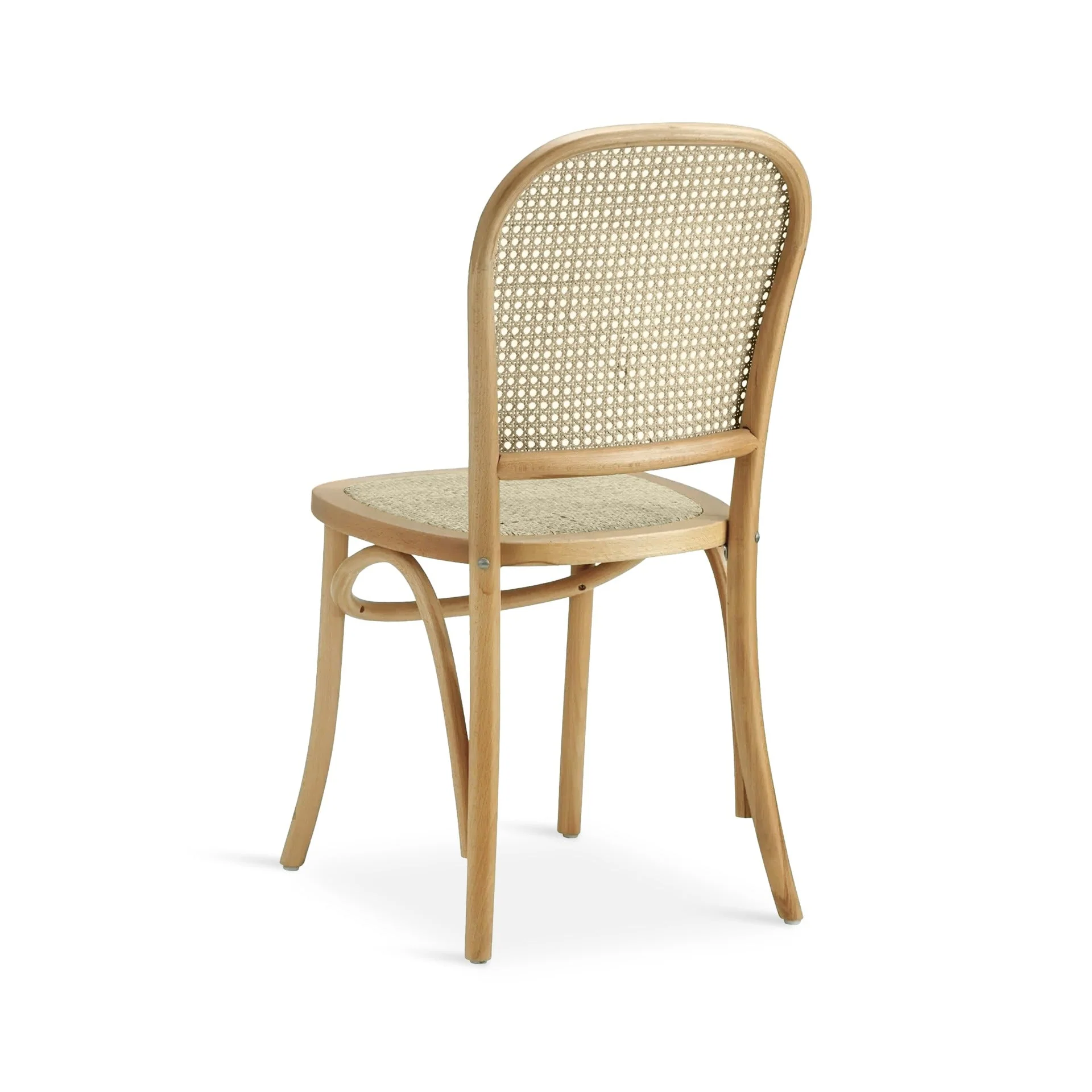 Set of 2 Christopher Beech Wood and Rattan Dining Chair – Natural - Image 6