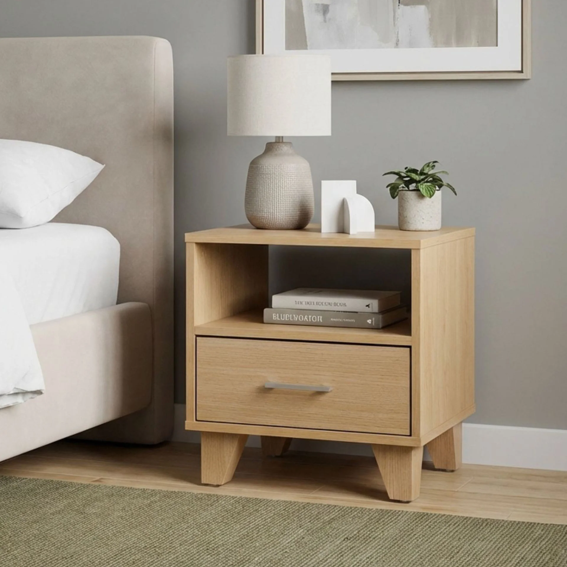 Claire Bedside Table - Oak - Image 4