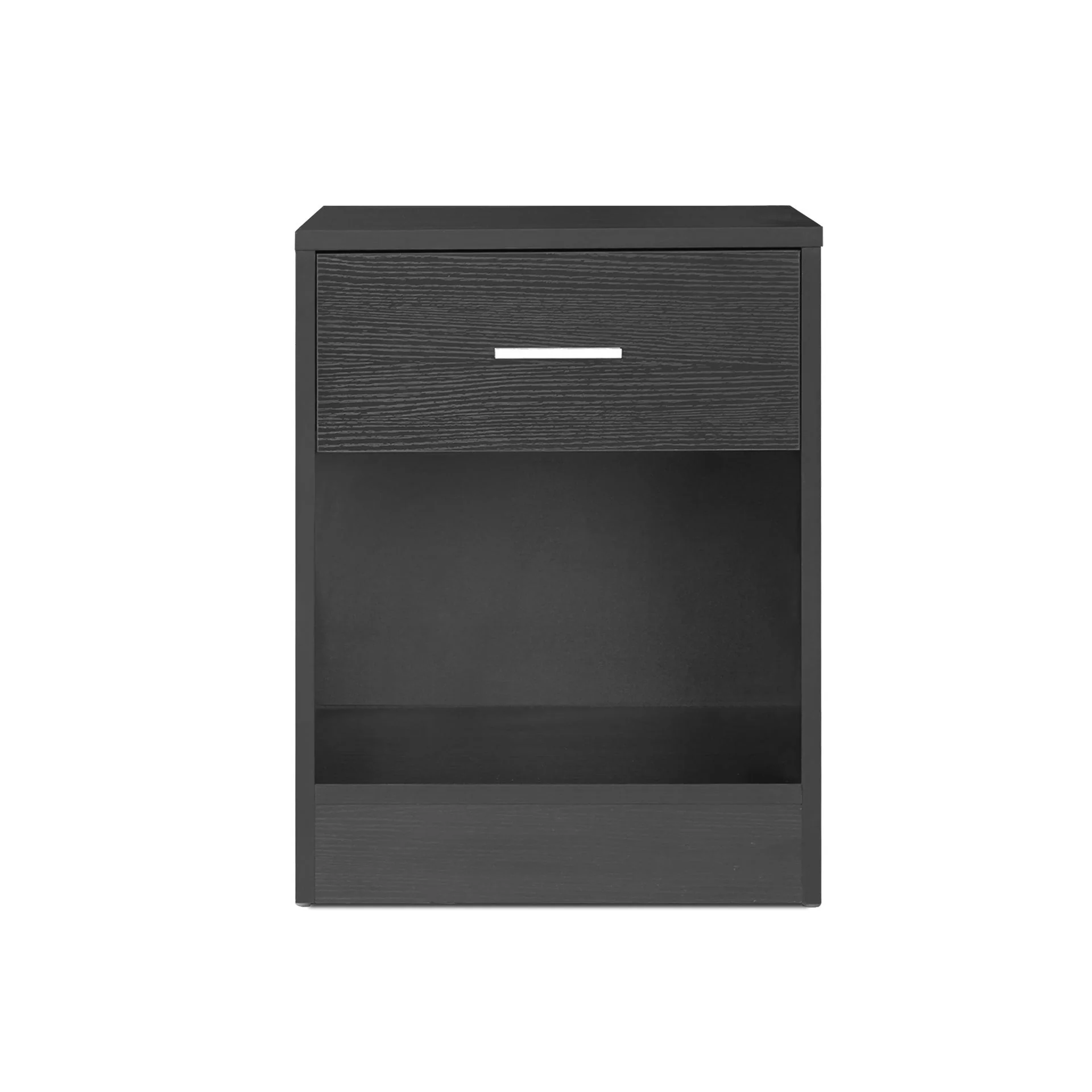 Clayton Bedside Table with 1 Drawer - Black - Image 8