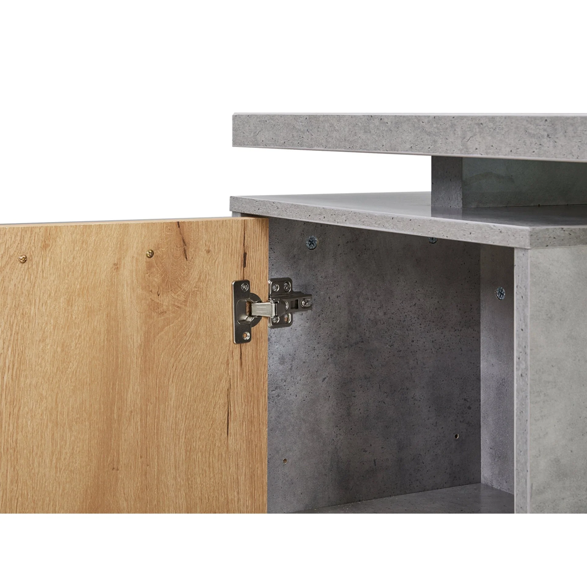 Clifford 140cm Computer Desk - Cement - Image 13