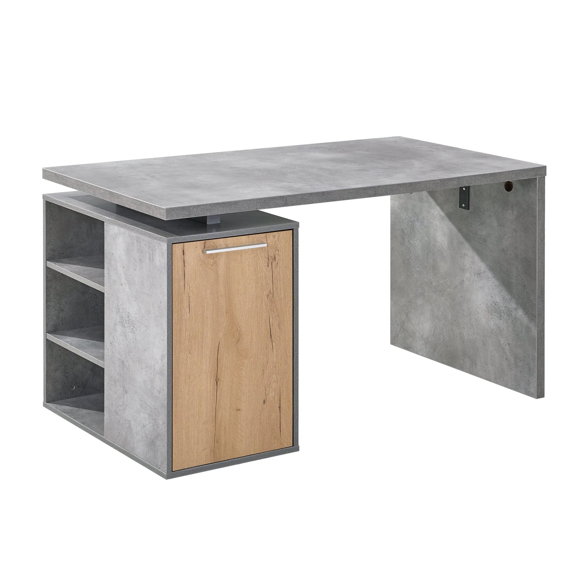 Clifford 140cm Computer Desk - Cement - Image 7