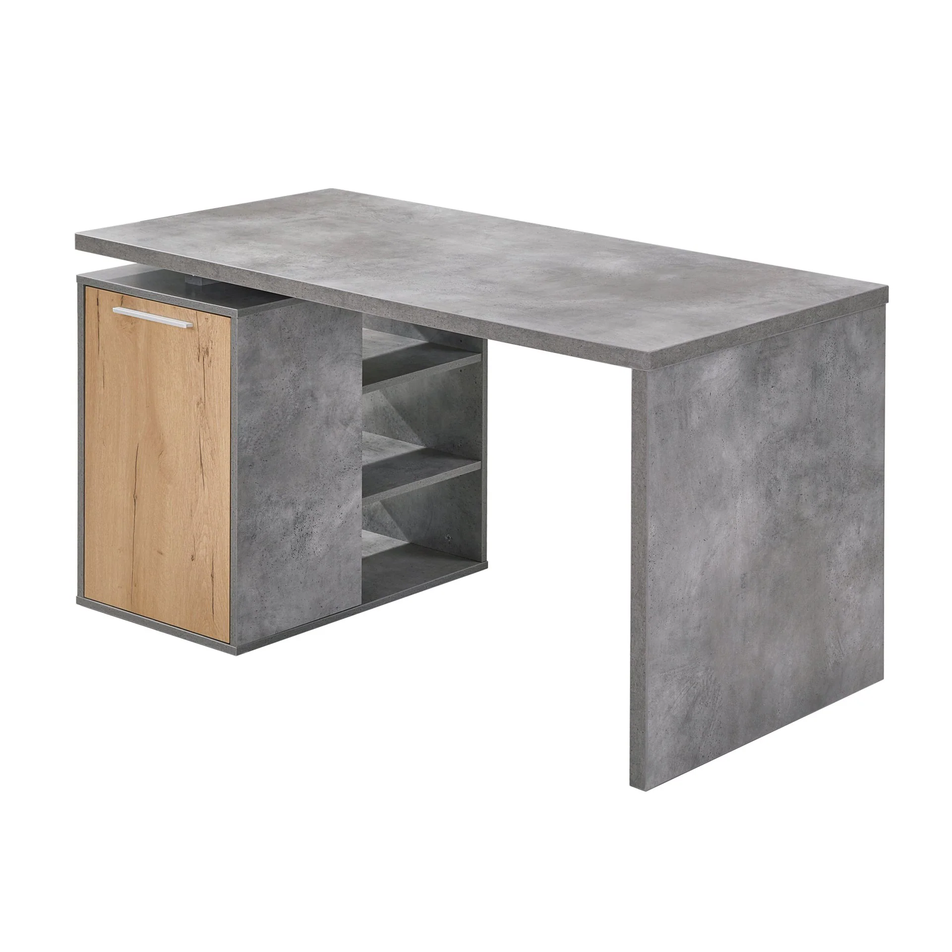 Clifford 140cm Computer Desk - Cement - Image 8