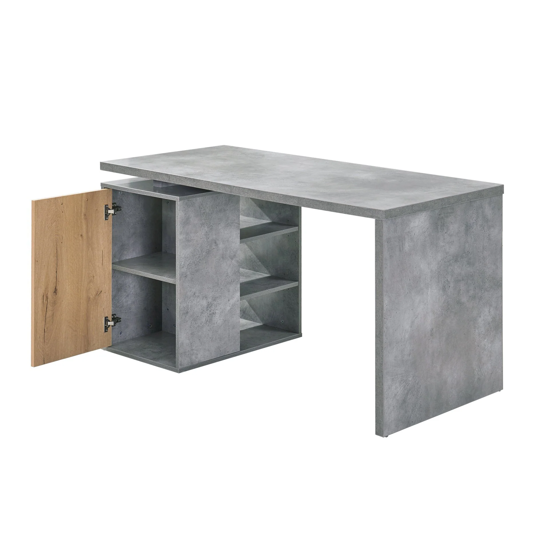 Clifford 140cm Computer Desk - Cement - Image 9