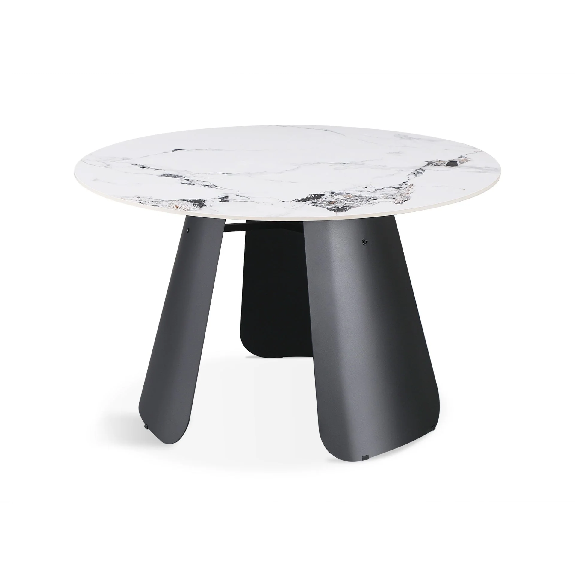 Clyde Round Modern Ceramic Dining Table 120cm x 75cm - Image 5