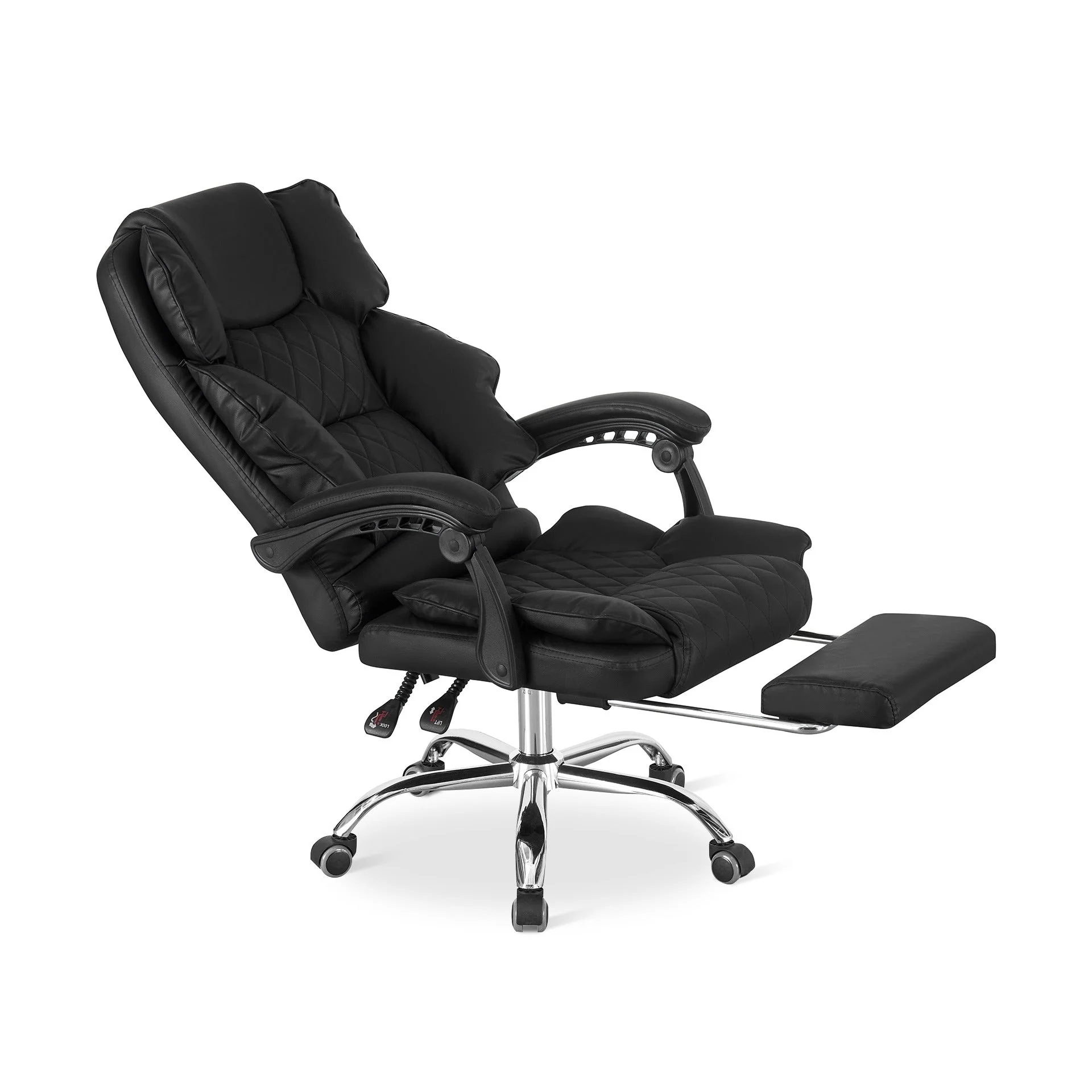 Collin Office Chair with Footrest - Black - Image 10