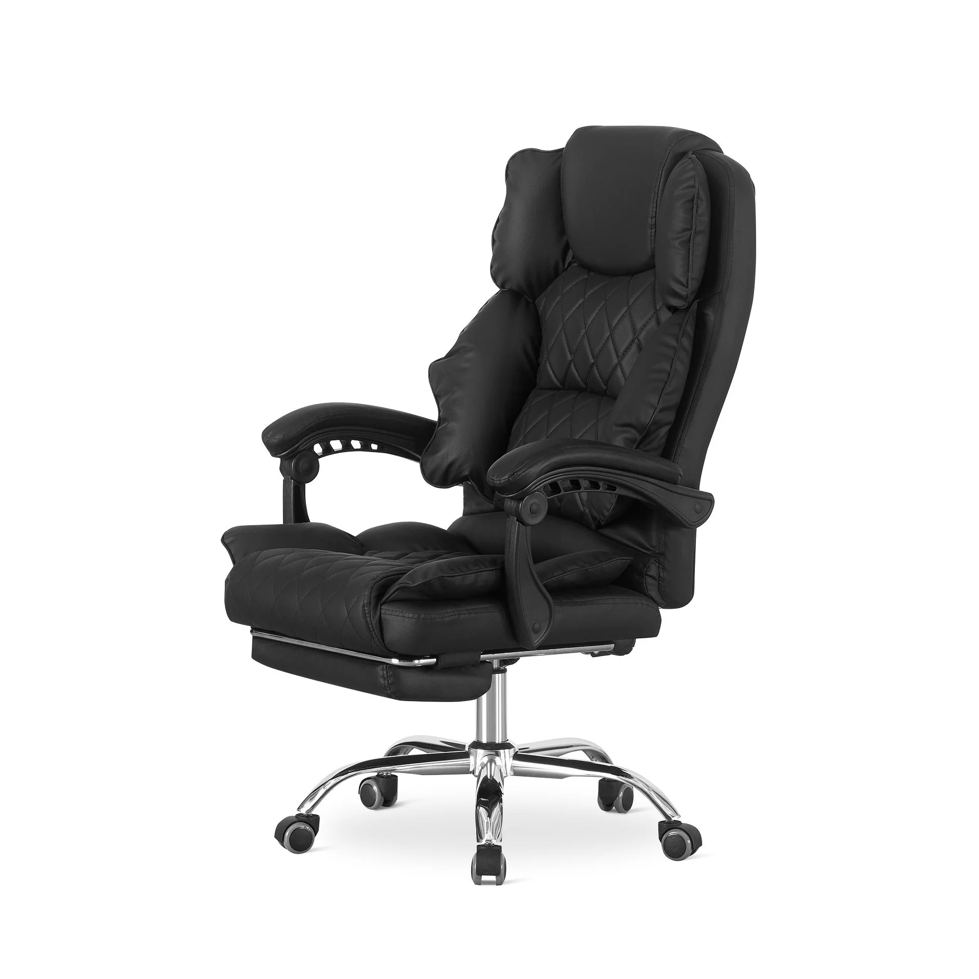 Collin Office Chair with Footrest - Black - Image 8