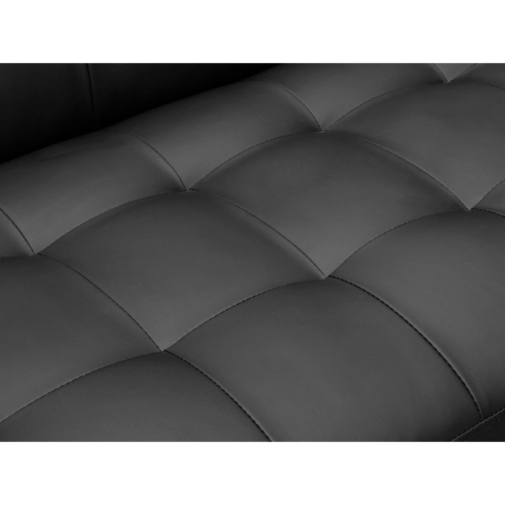 Colorado 3 Seater Sofa Bed Futon with Chaise - Black - Image 12