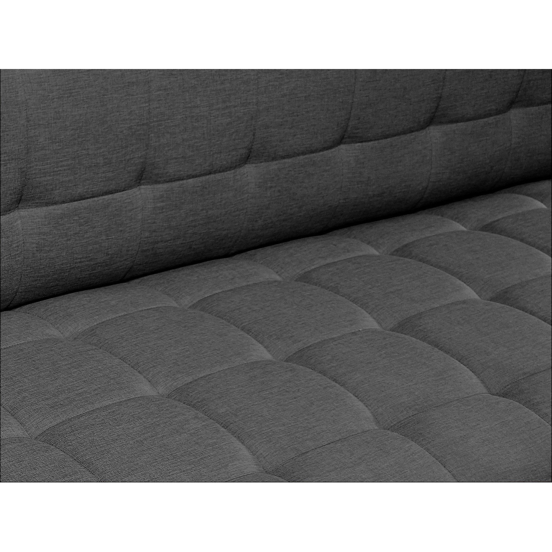 Colorado 3 Seater Sofa Bed Futon with Chaise - Dark Grey - Image 12